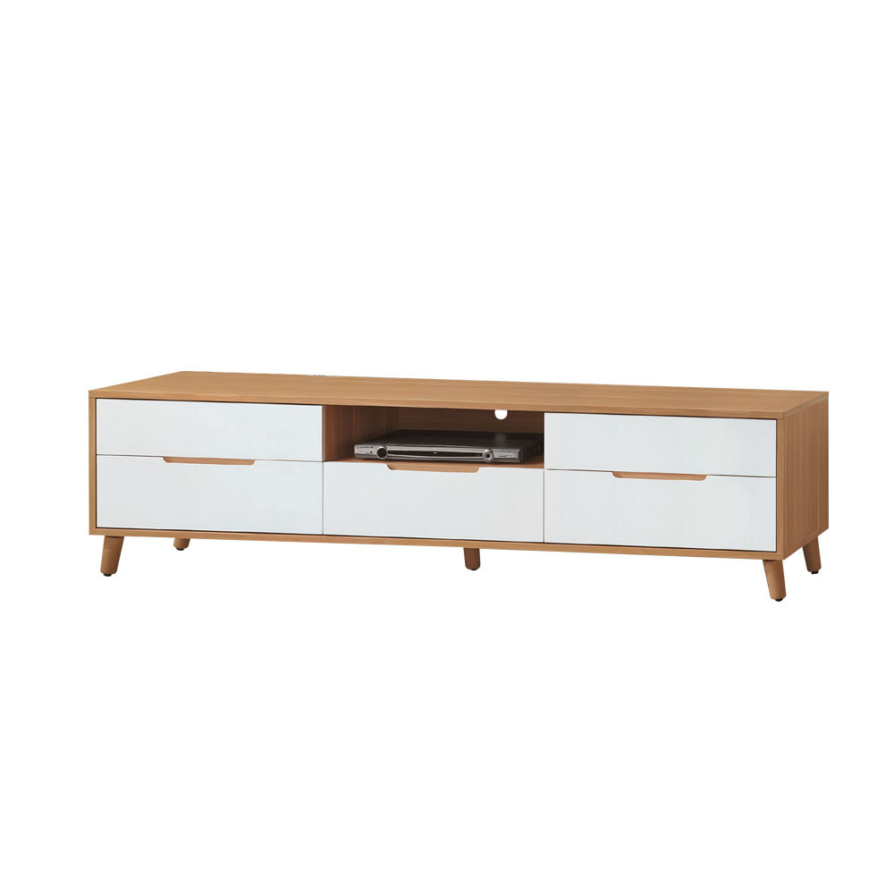 柏蒂家居-凱琪5.1尺多格抽屜電視長櫃/視聽櫃/收納置物矮櫃