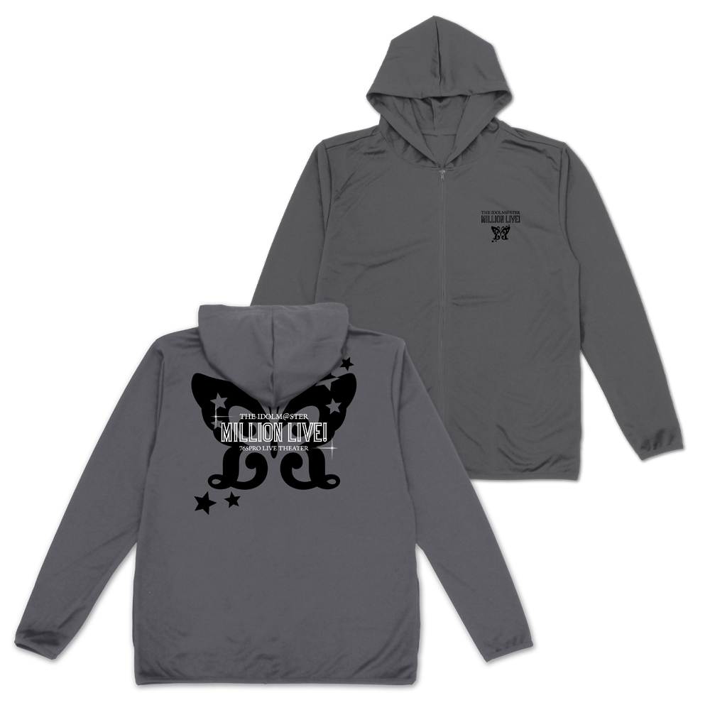 預購26/06 COSPA 偶像大師 -百萬LIVE- ver.2.0 灰色薄款快乾連帽衫M 0419