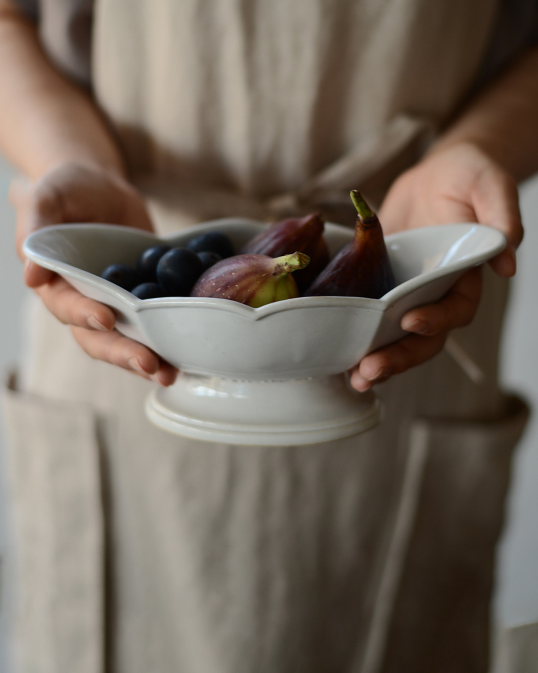 Traiteur 法式 23cm高台碗 白色｜studio m'