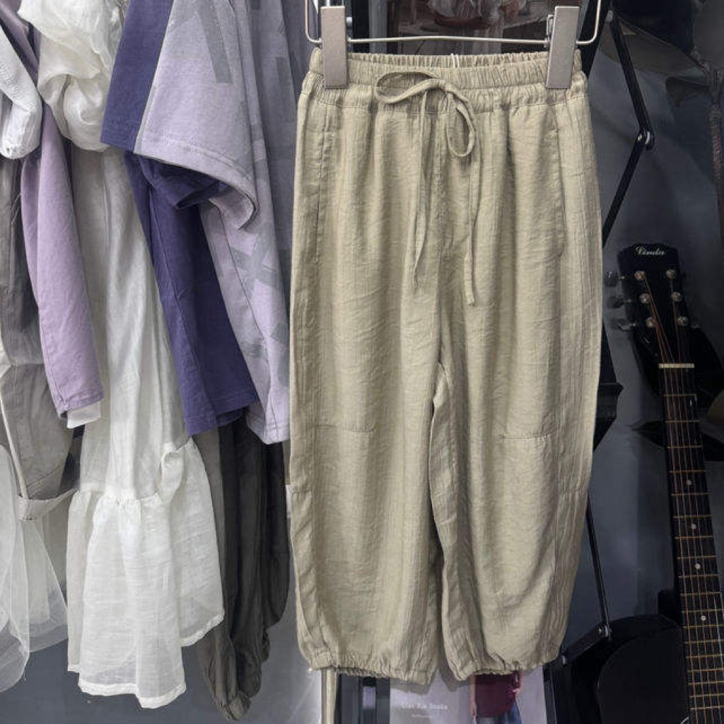 休閒百搭素面長褲