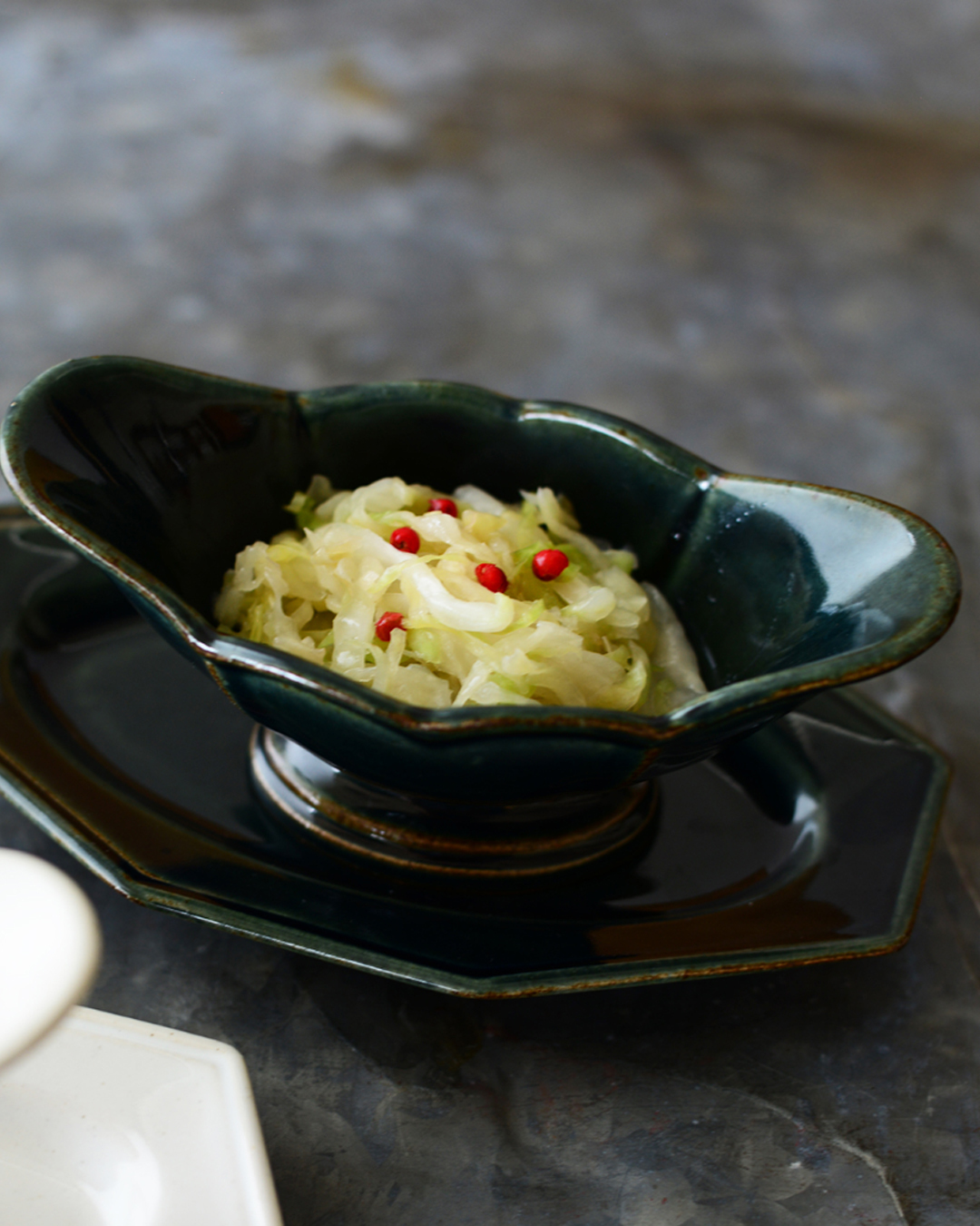 Traiteur 法式 高台配菜碗 濃藍｜studio m'