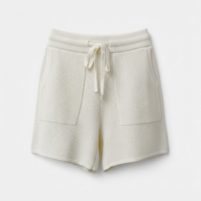 1SO0403-201 [SUNNY STUDIO] Textured Shorts White #770135-SORA (EU)