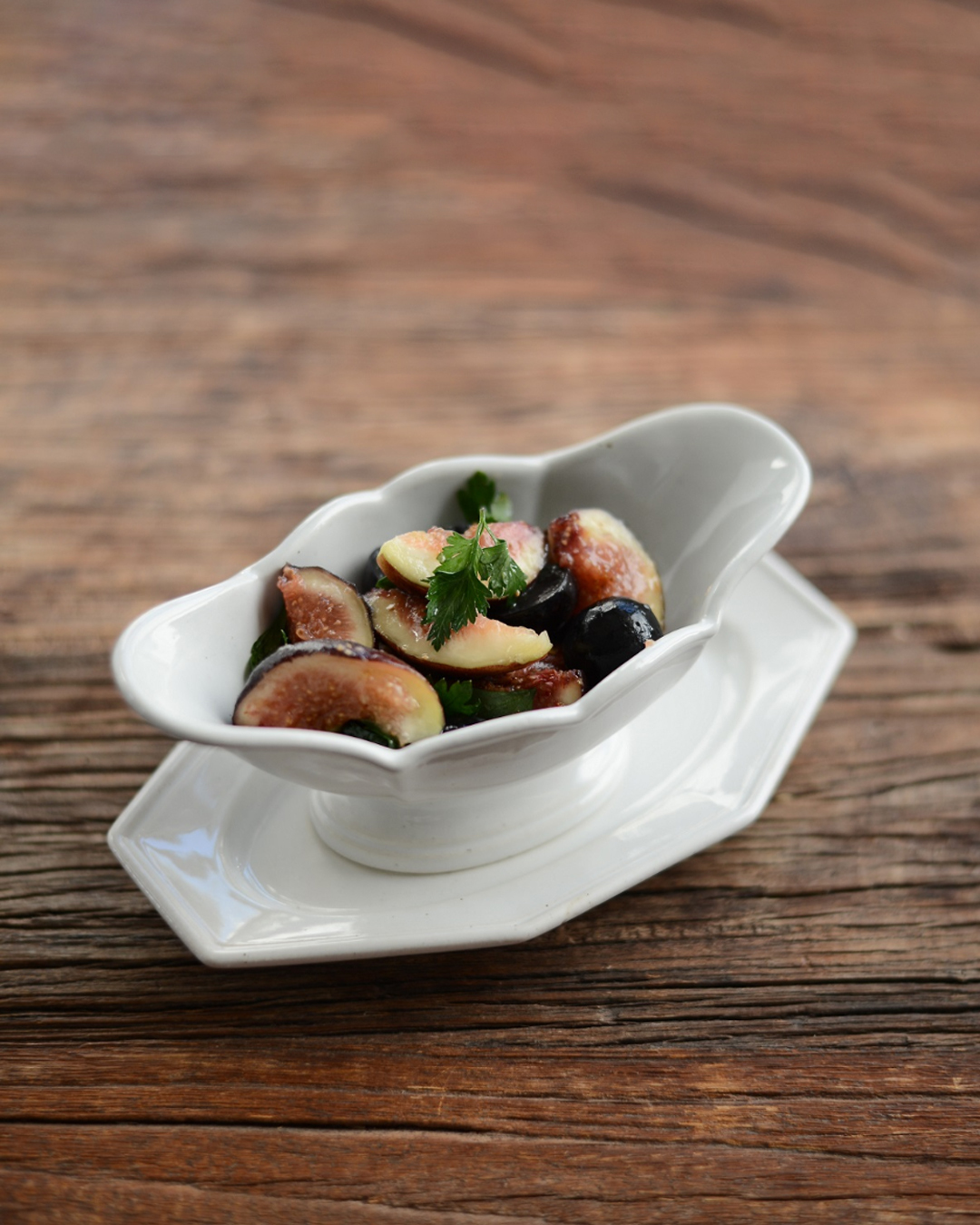 Traiteur 法式 高台配菜碗 白色｜studio m'