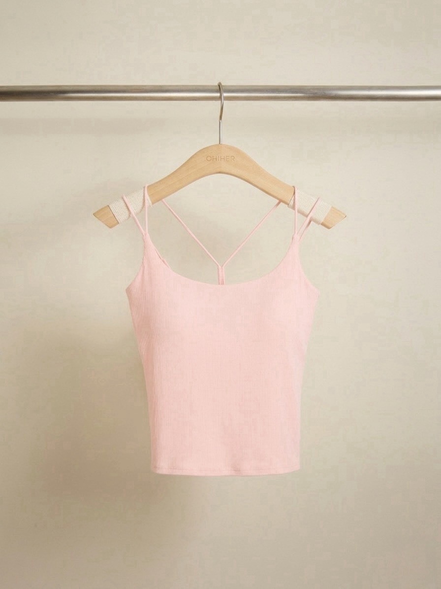 羅紋雙肩帶美背小可愛（2801）