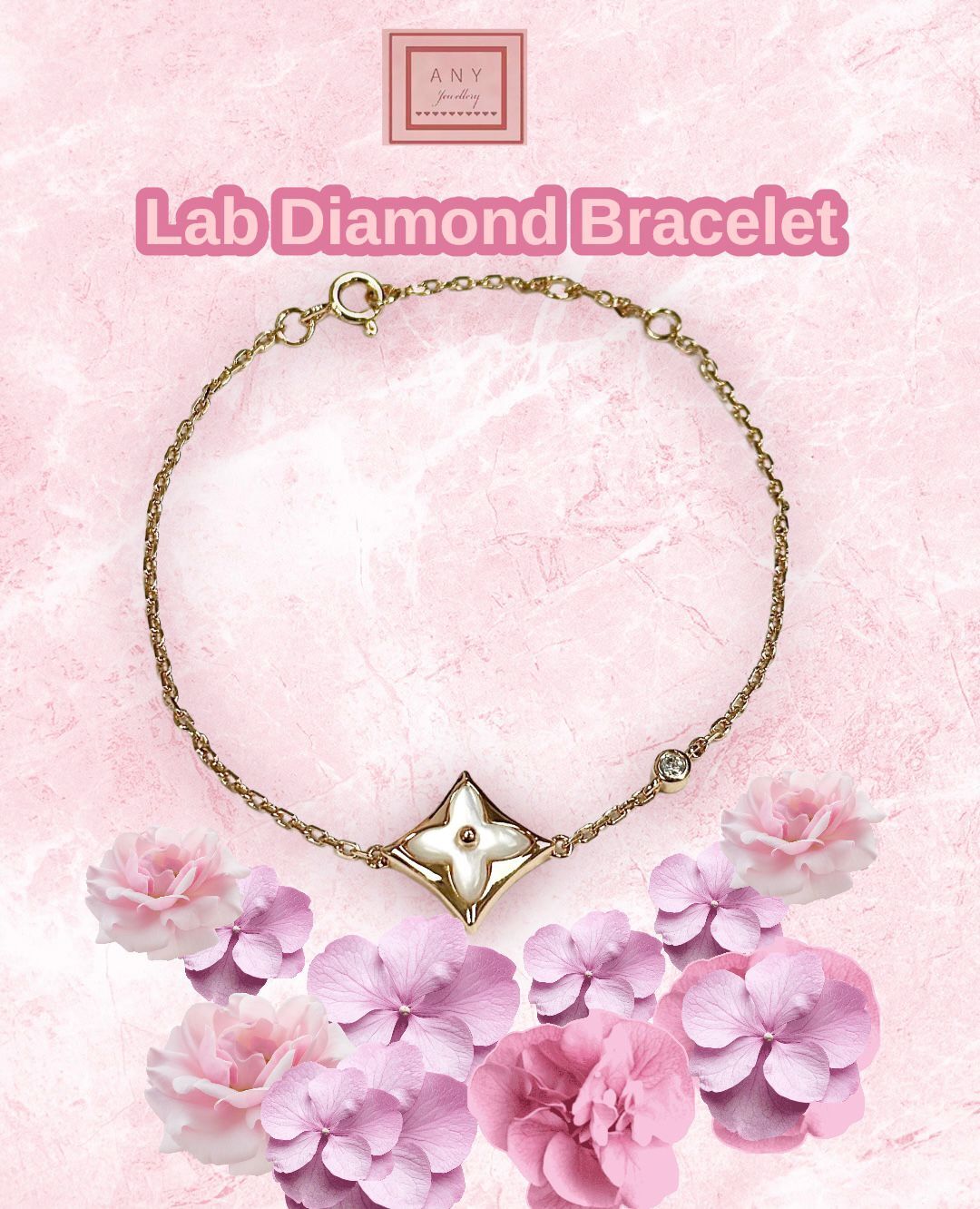 XP065 A65 B1907 Lab Diamond Bracelet
