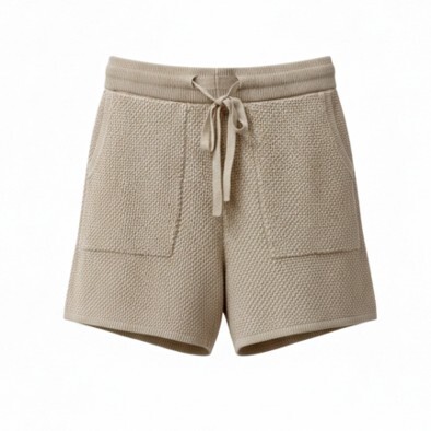 1SO0403-202 [SUNNY STUDIO] Textured Shorts Beige #770135-SORA (EU)