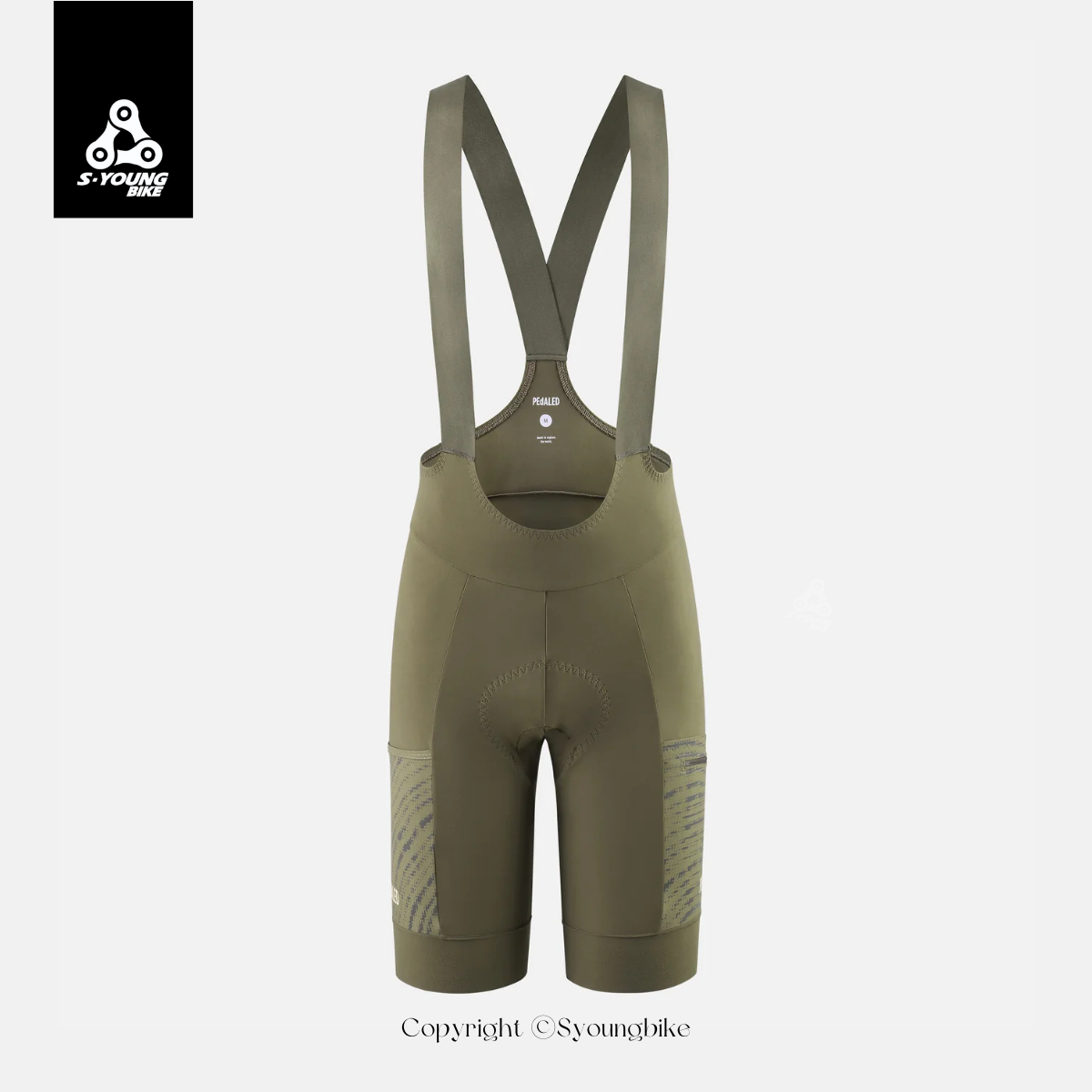 【PEdALED】Odyssey Bib Shorts 男吊帶短車褲 / Military Green 軍綠