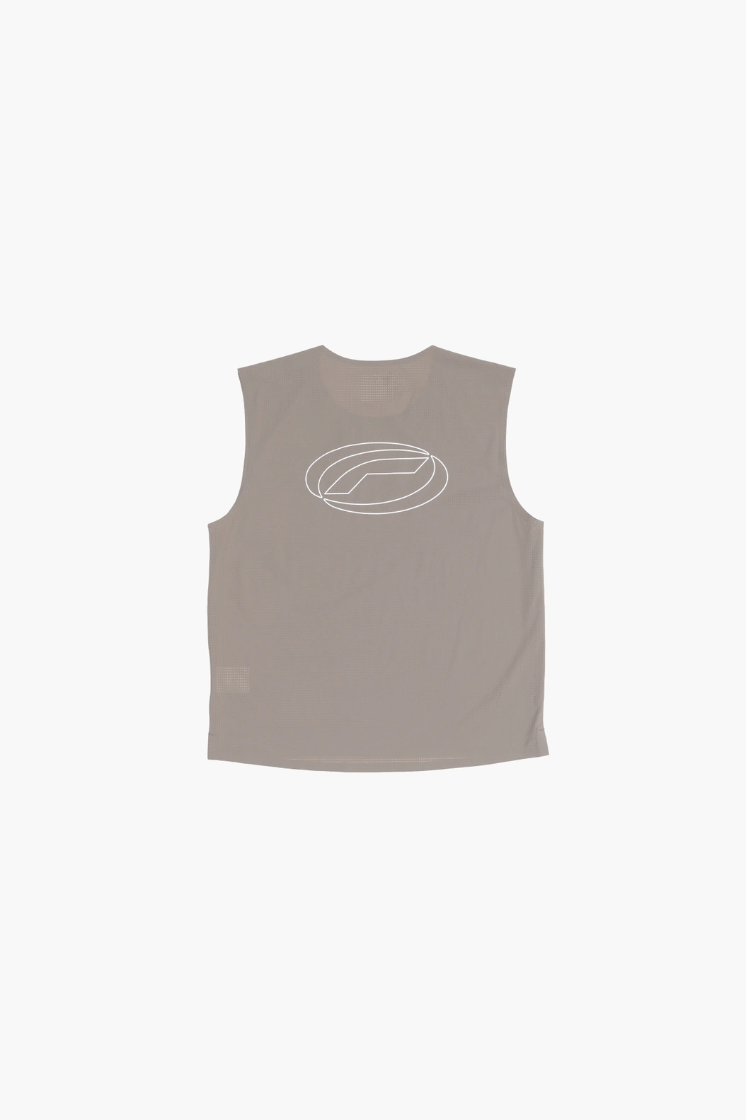 Optimistic Runners｜Perforated Crop Tank Top "Camel"