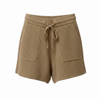 1SO0403-203 [SUNNY STUDIO] Textured Shorts Camel #770135-SORA (EU)
