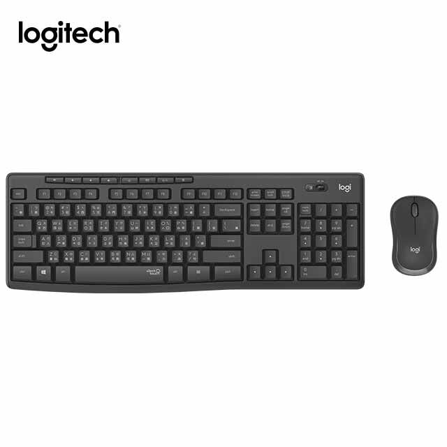 【Logitech】MK950 無線鍵盤滑鼠組 - 石墨黑