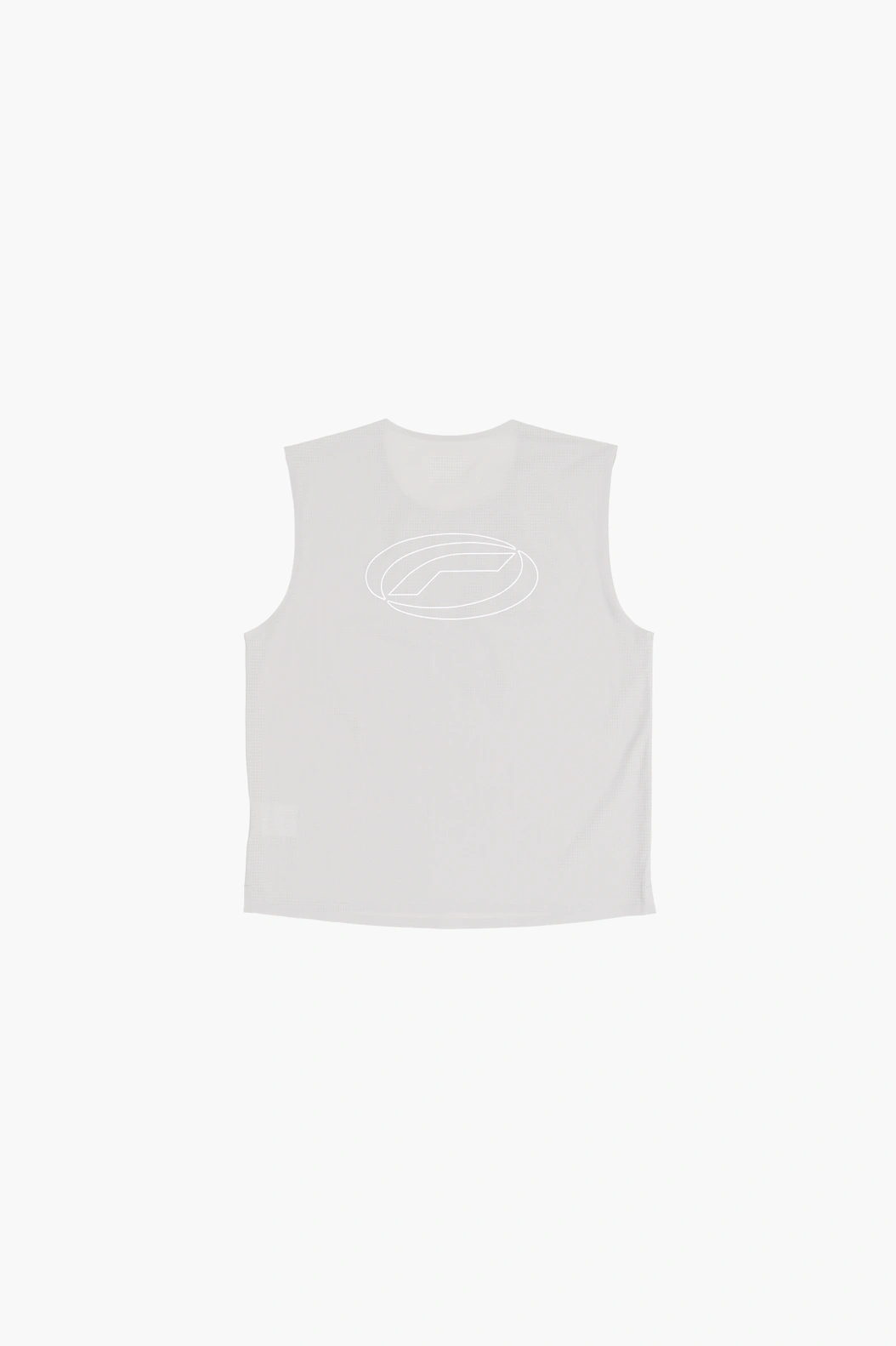 Optimistic Runners｜Perforated Crop Tank Top "Cool-Grey"