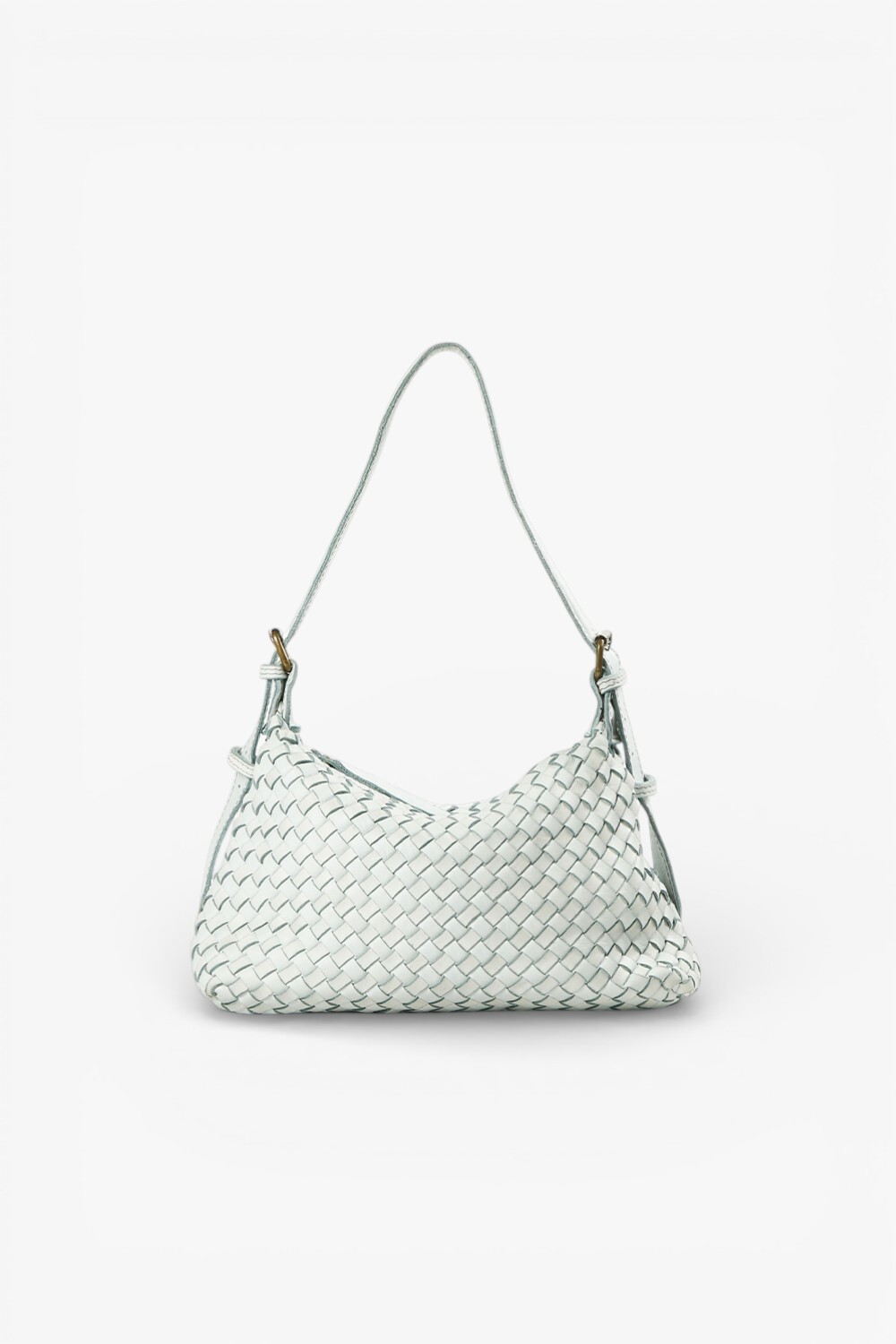 Guilia 編織付背帶小肩背包 湖水藍