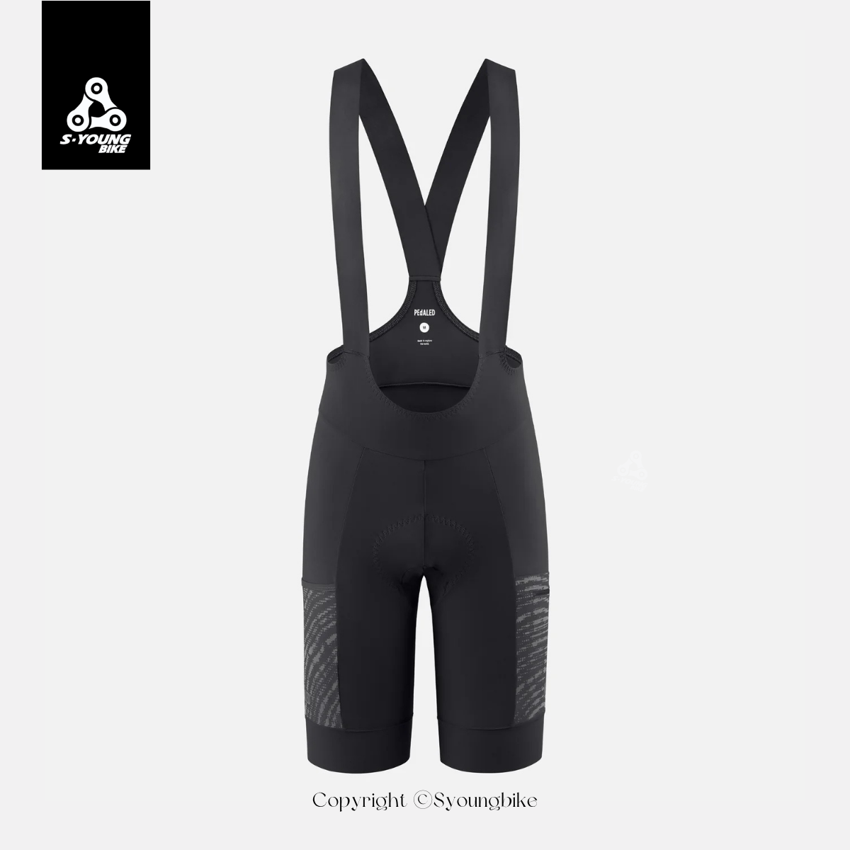 【PEdALED】Odyssey Bib Shorts 男吊帶短車褲 / Black 經典黑