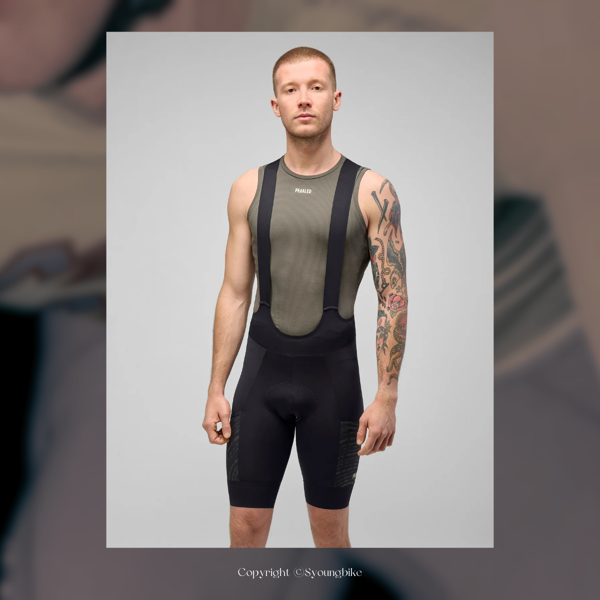 【PEdALED】Odyssey Bib Shorts 男吊帶短車褲 / Black 經典黑