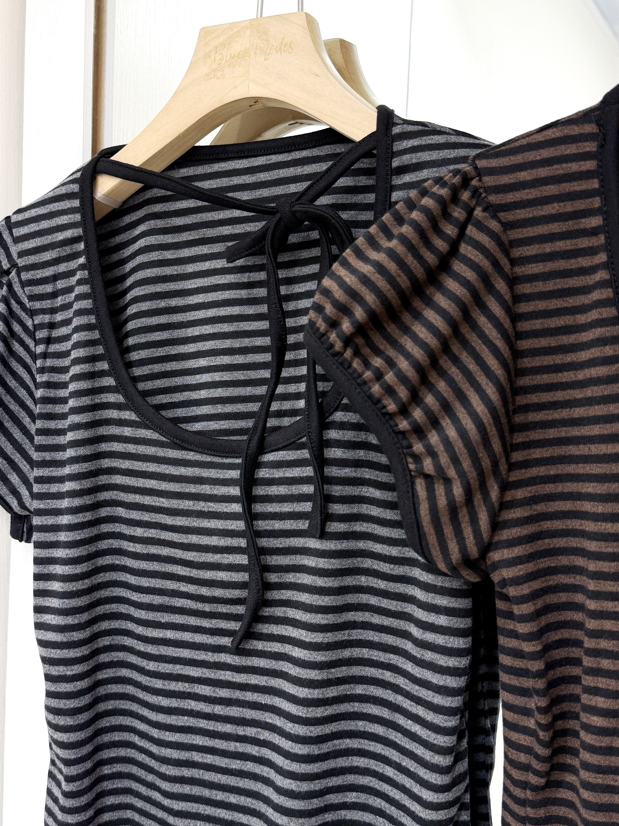 T1375｜韓系圓領橫間綁繩上衣 ᯓ🎱✩₊˚.💿