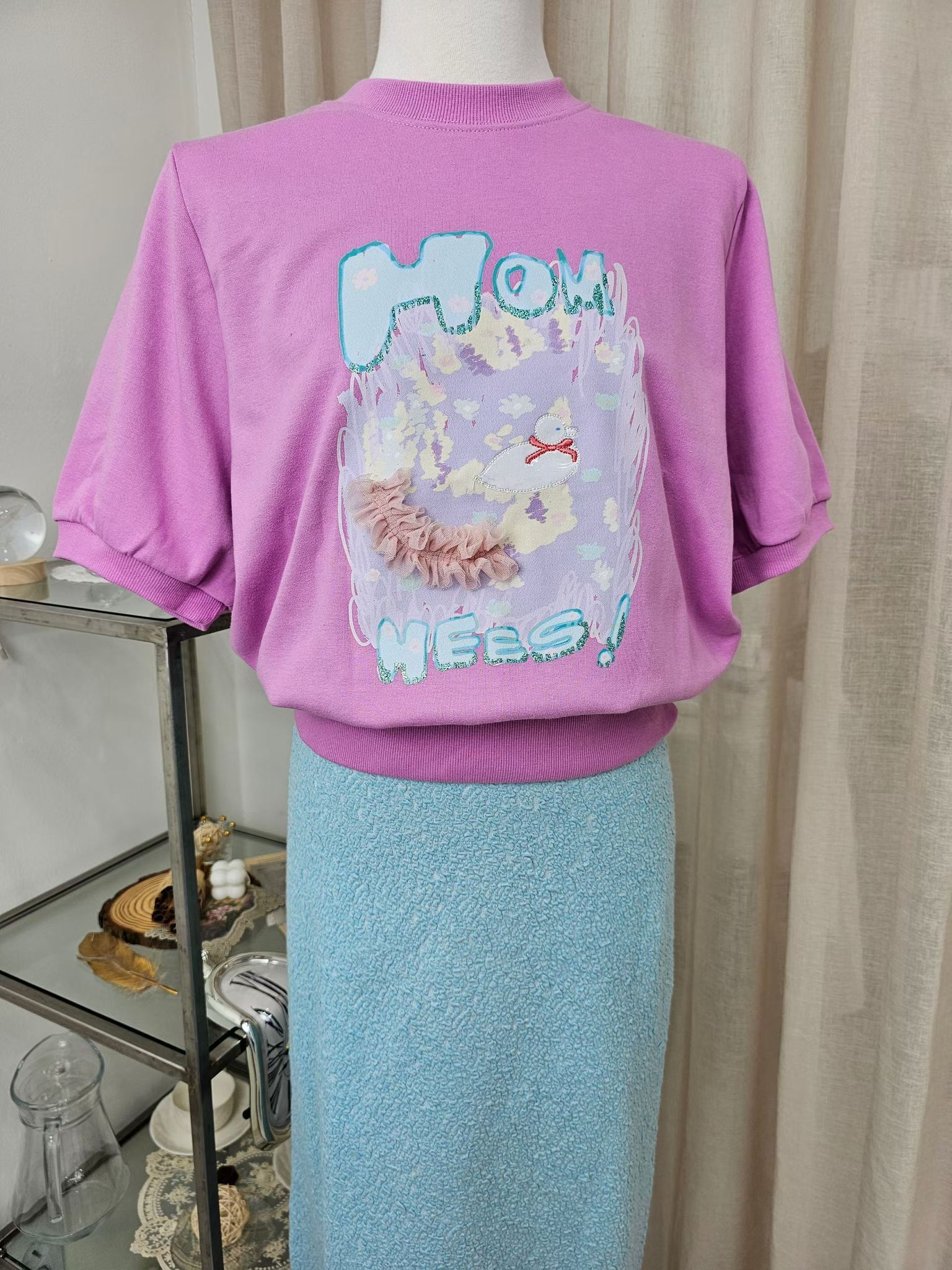 韓國高質立體lace top ~155AE