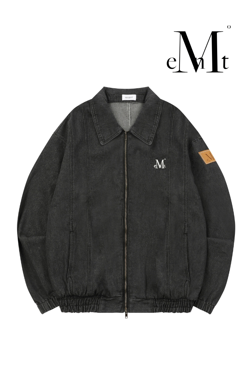 【 4/19收單 】MUCENT 剪裁丹寧飛行夾克 韓國