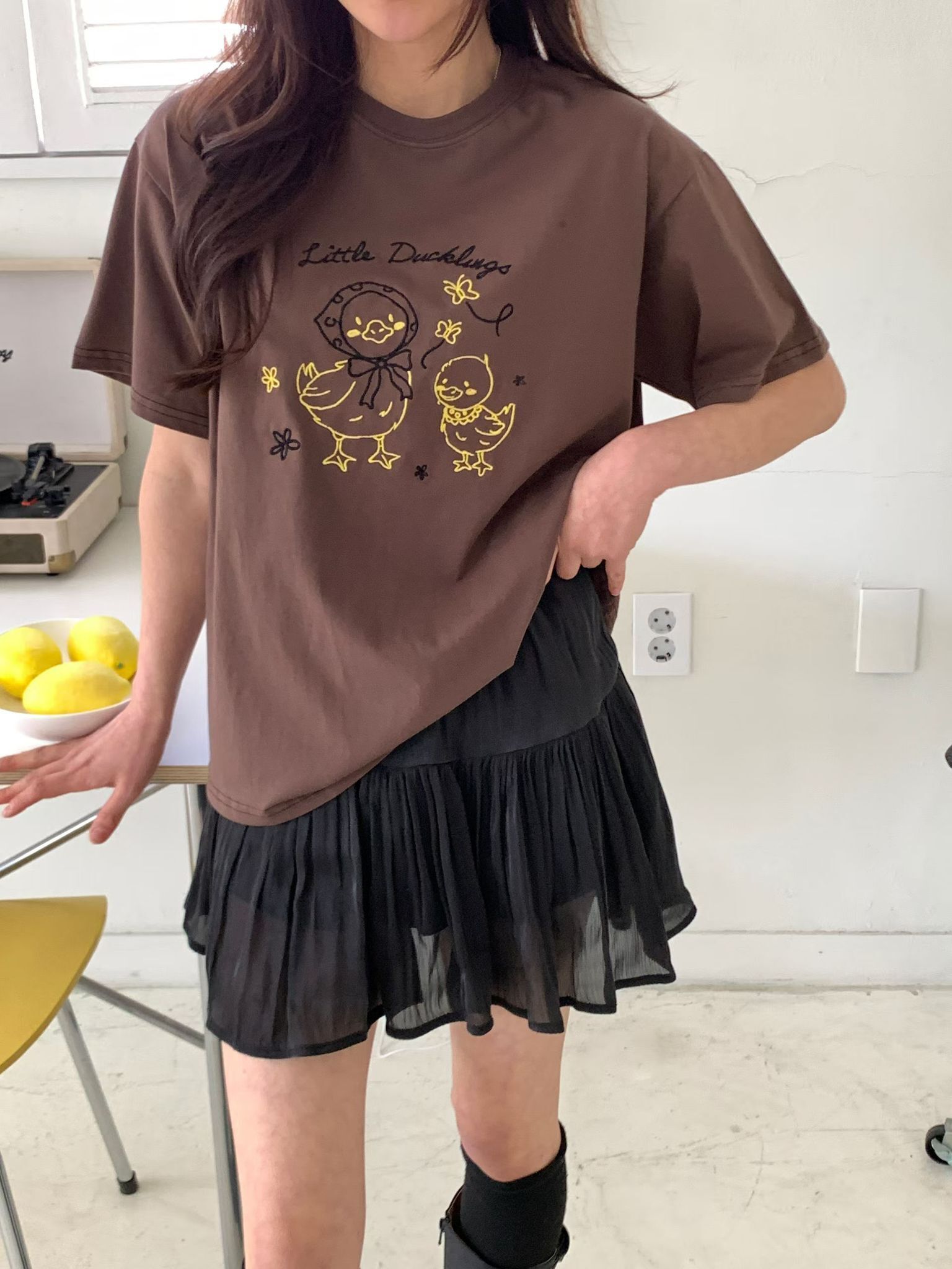 韓國公仔圖案top~155AG