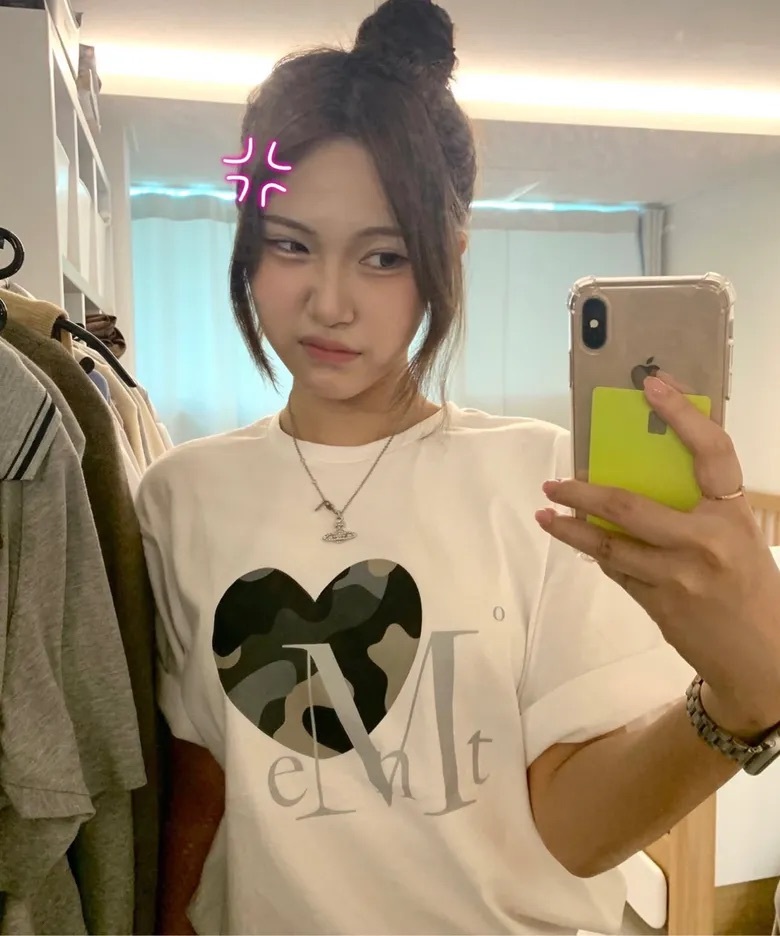 【3 Apr 截單！限時優惠預訂】韓國MUCENT CANYON HEART CAMO HALF TEE（5色）