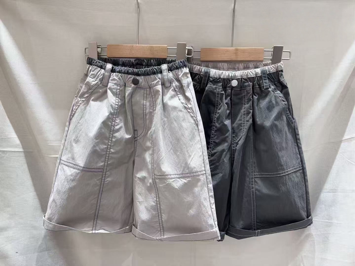 撞色褲頭車線短褲