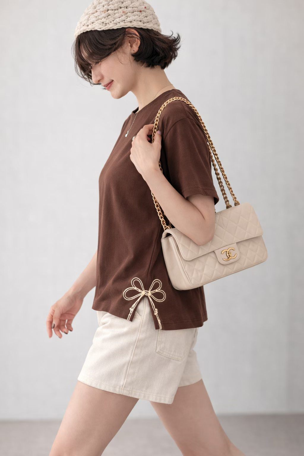 韓國衫腳蝴蝶圖案top~155AJ