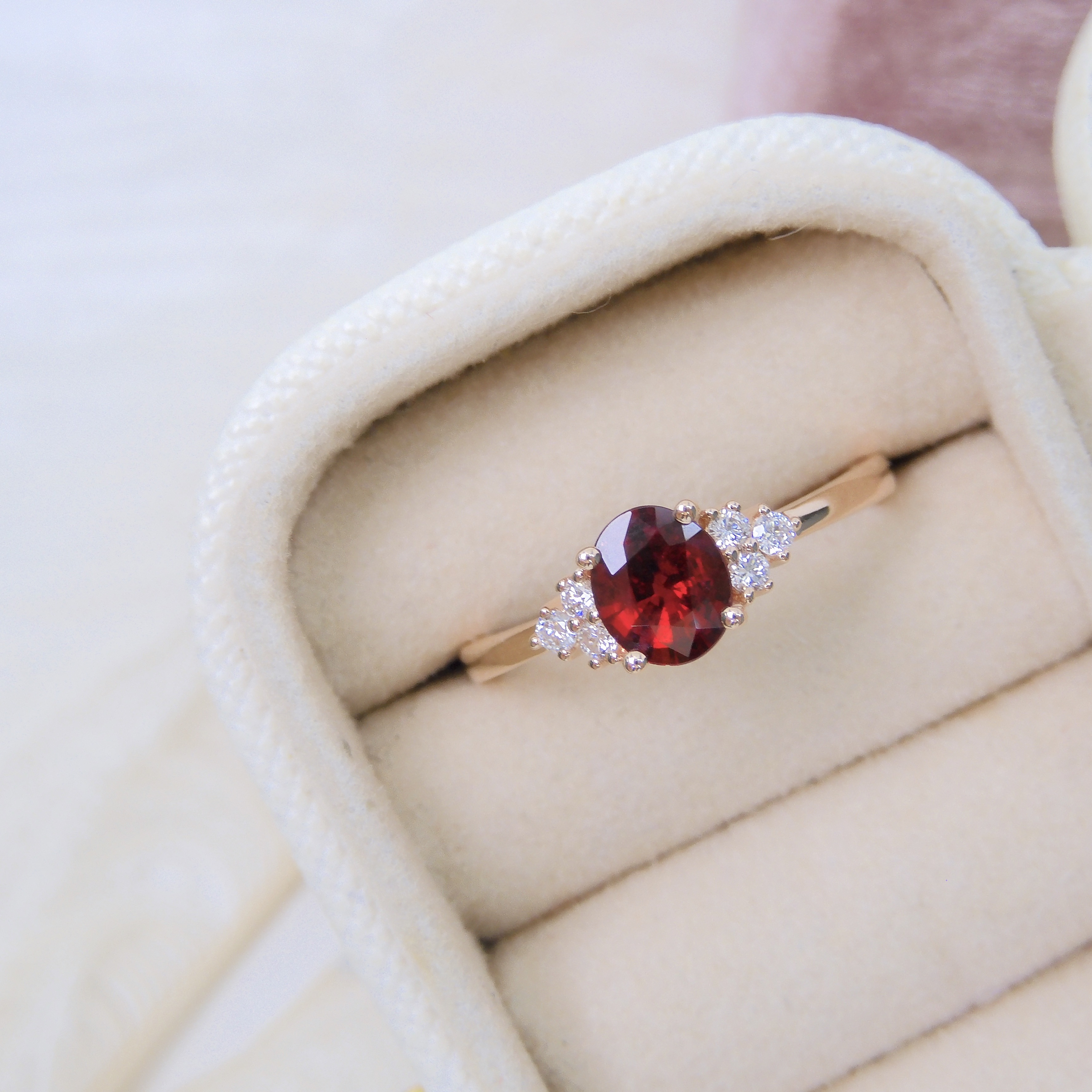 訂製 18K金 0.63ct 紅寶石戒指 (配證書)