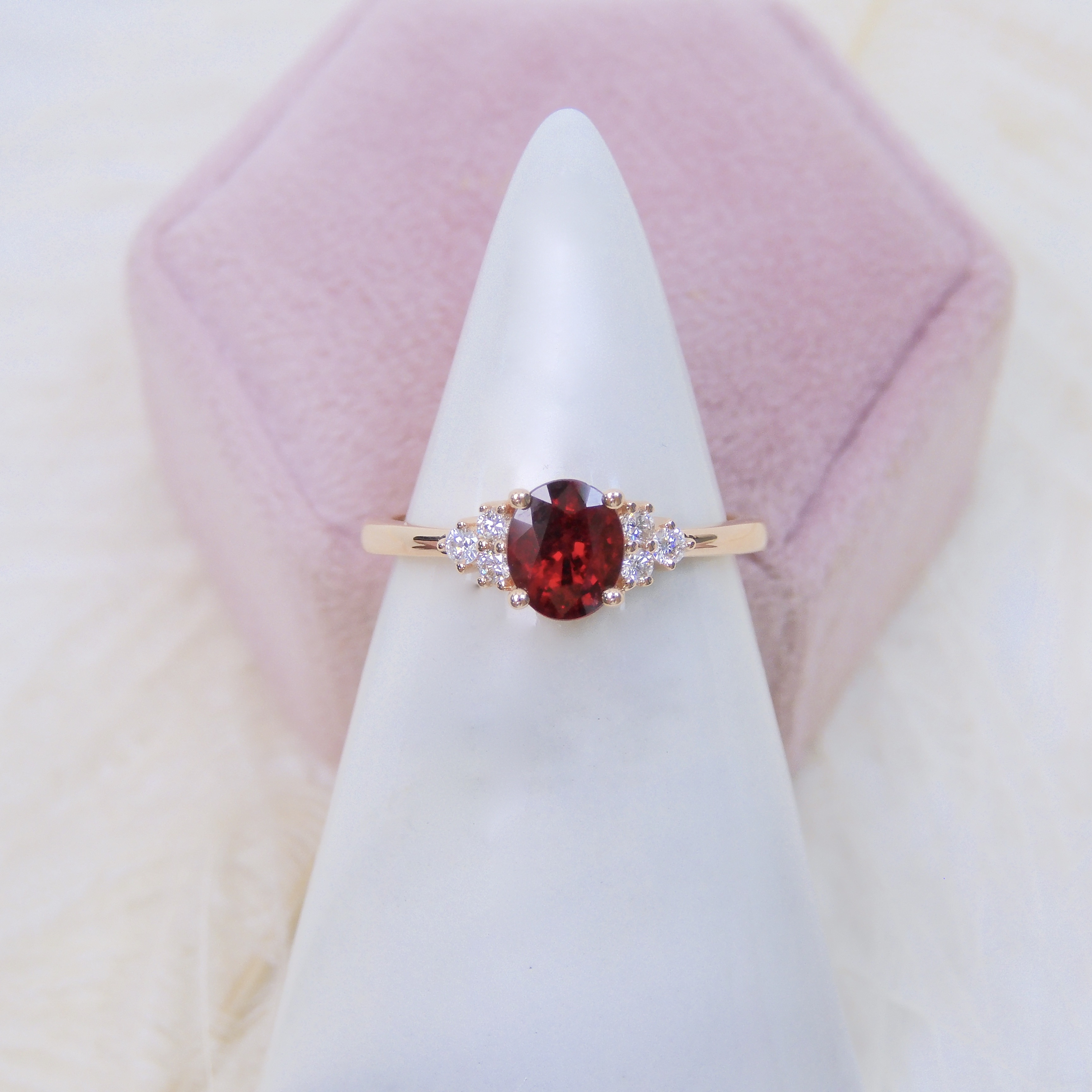 訂製 18K金 0.63ct 紅寶石戒指 (配證書)