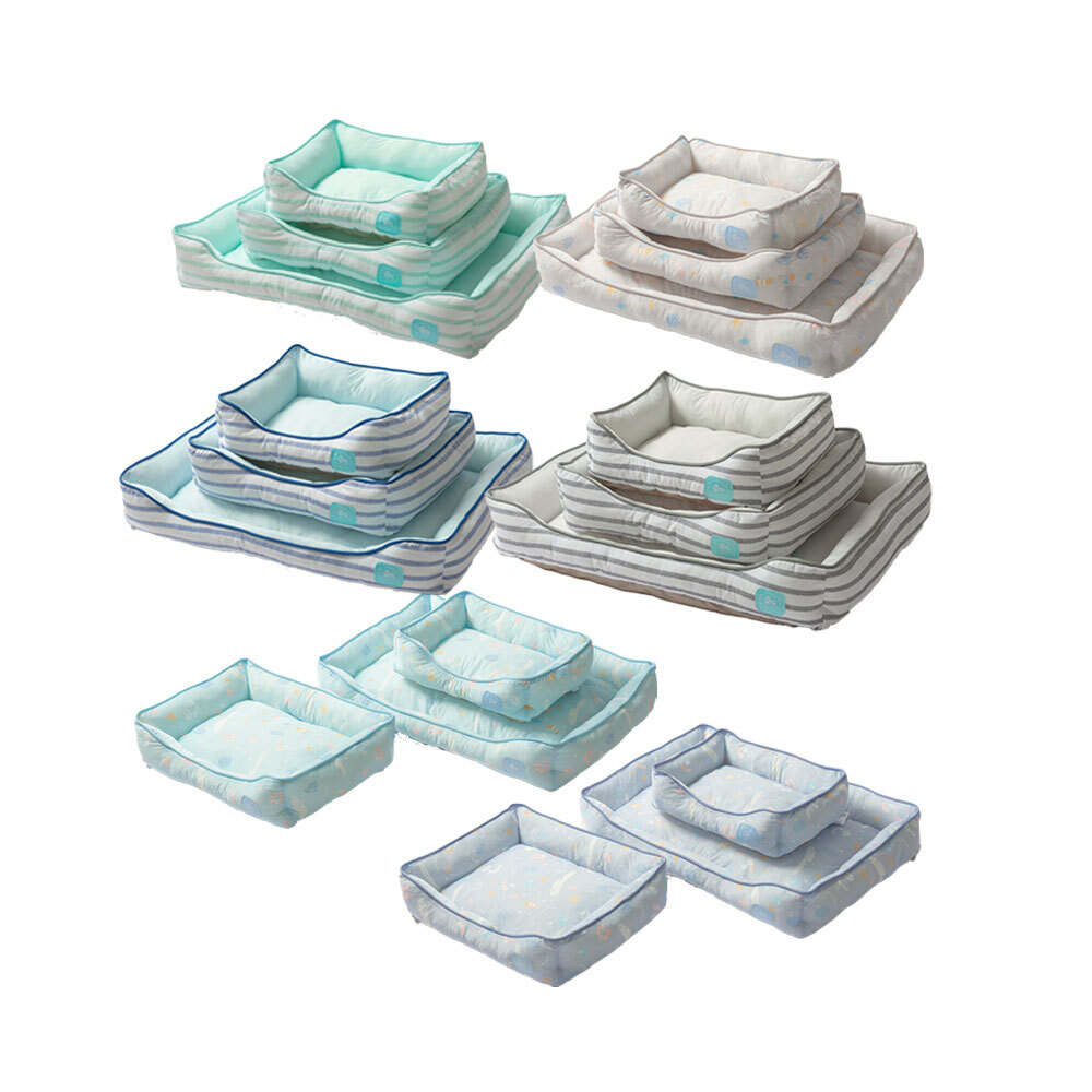 DF 夏日涼感透氣方形床 寵物睡床