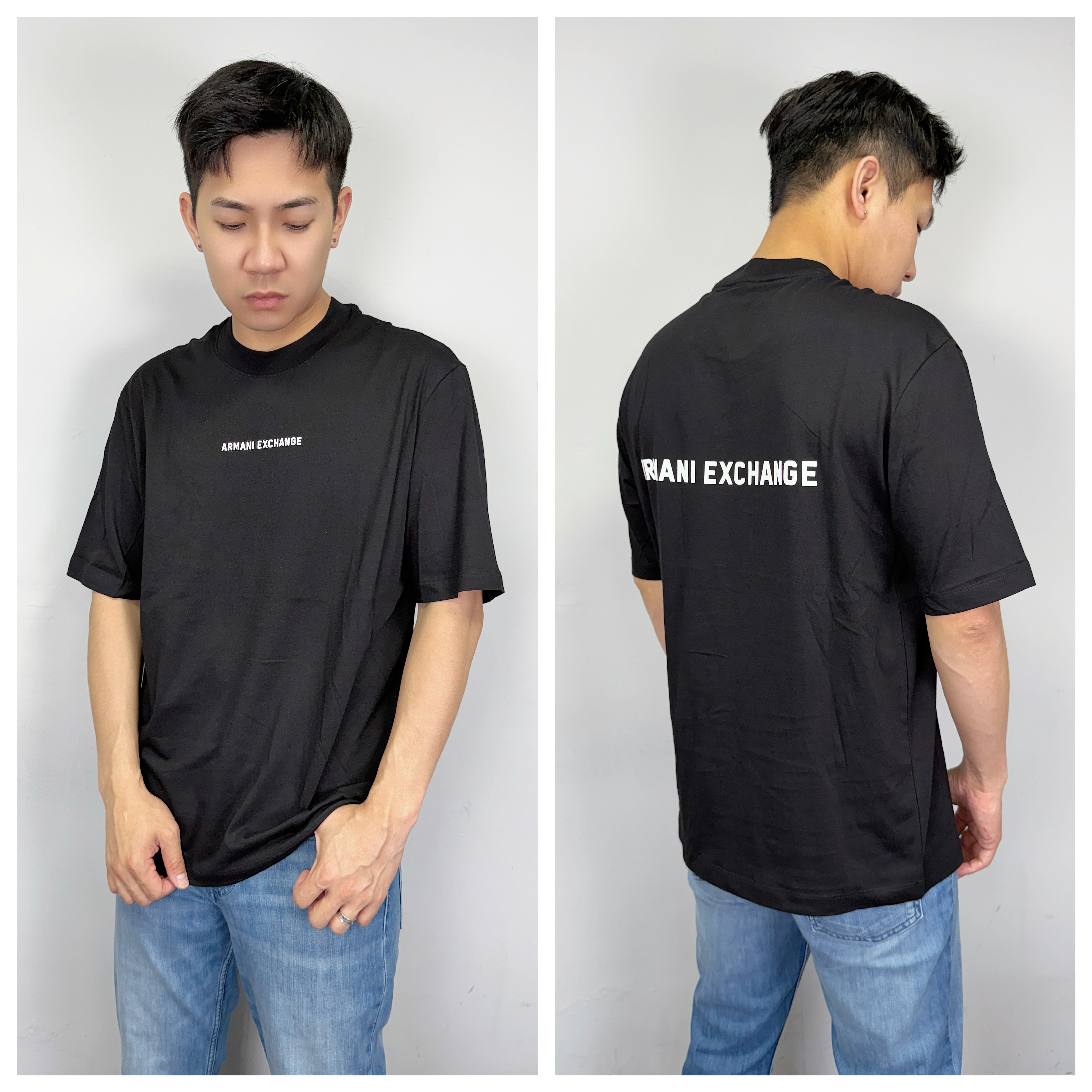 Armani Exchange AX 立體膠印字母 短袖上衣 短T