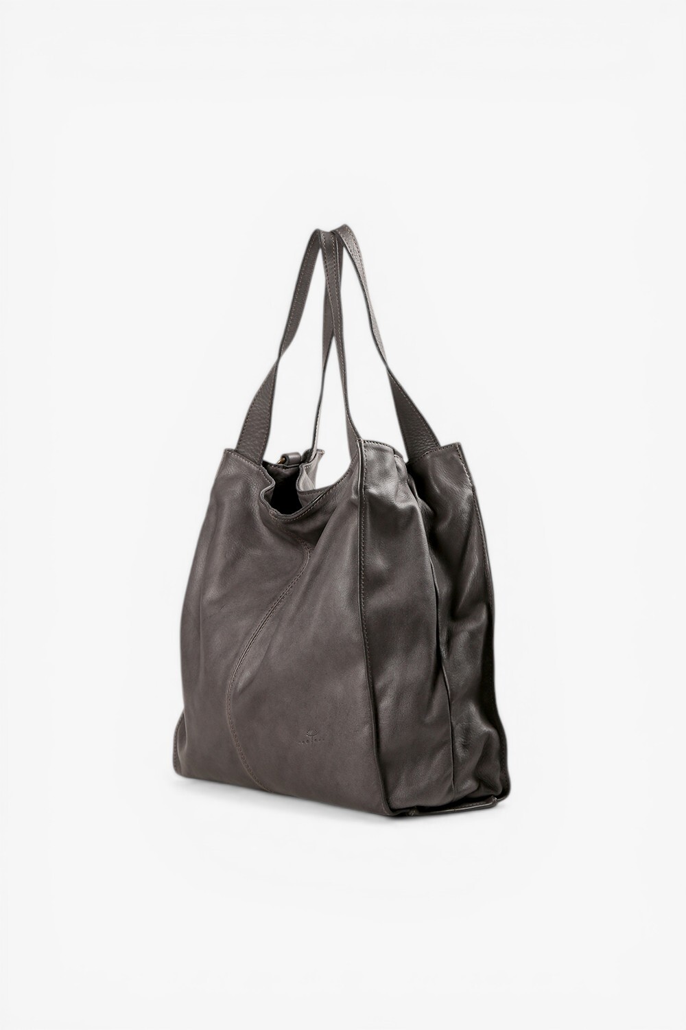 Moana 柔革極簡大托特包 深灰