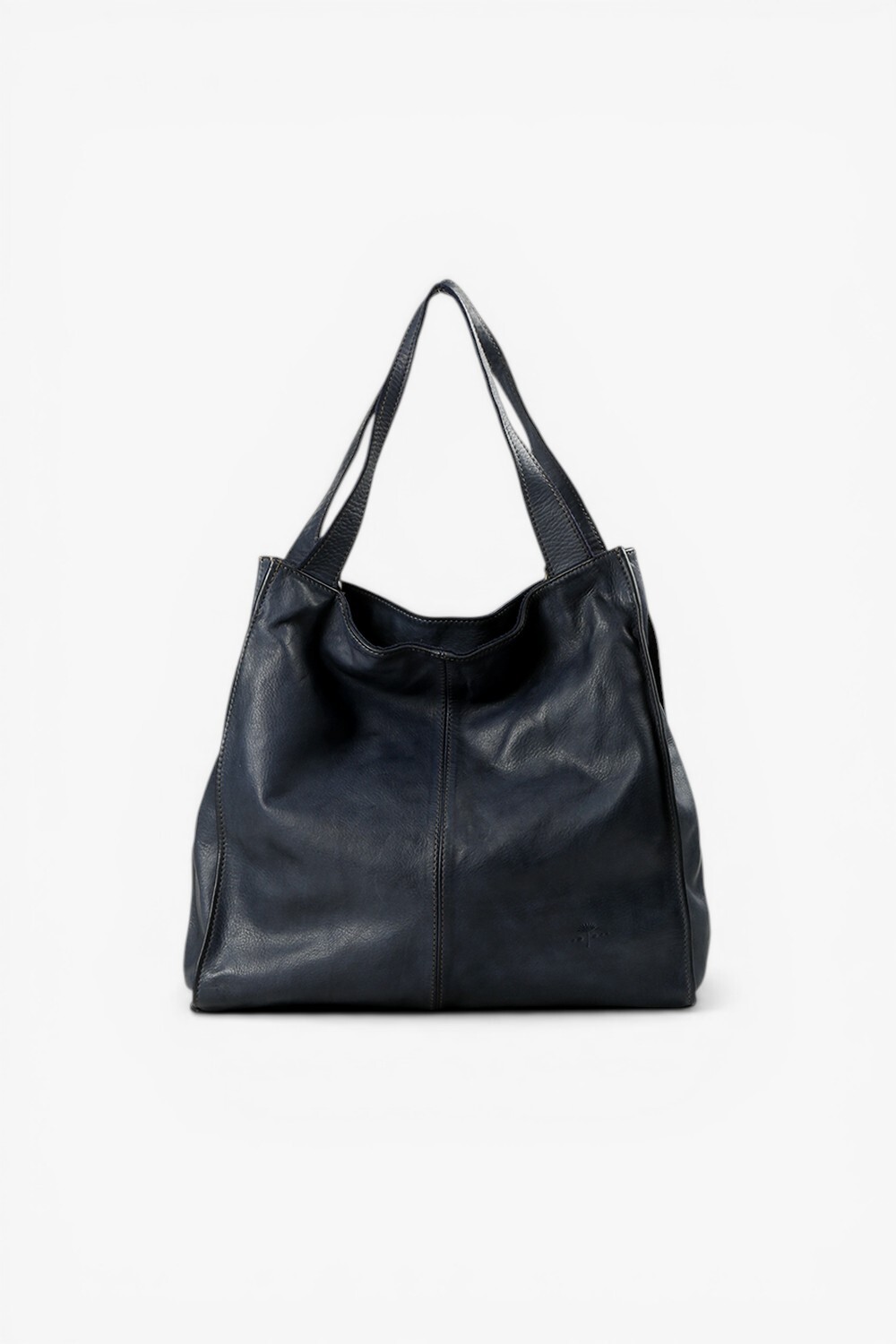 Moana 柔革極簡大托特包 深藍