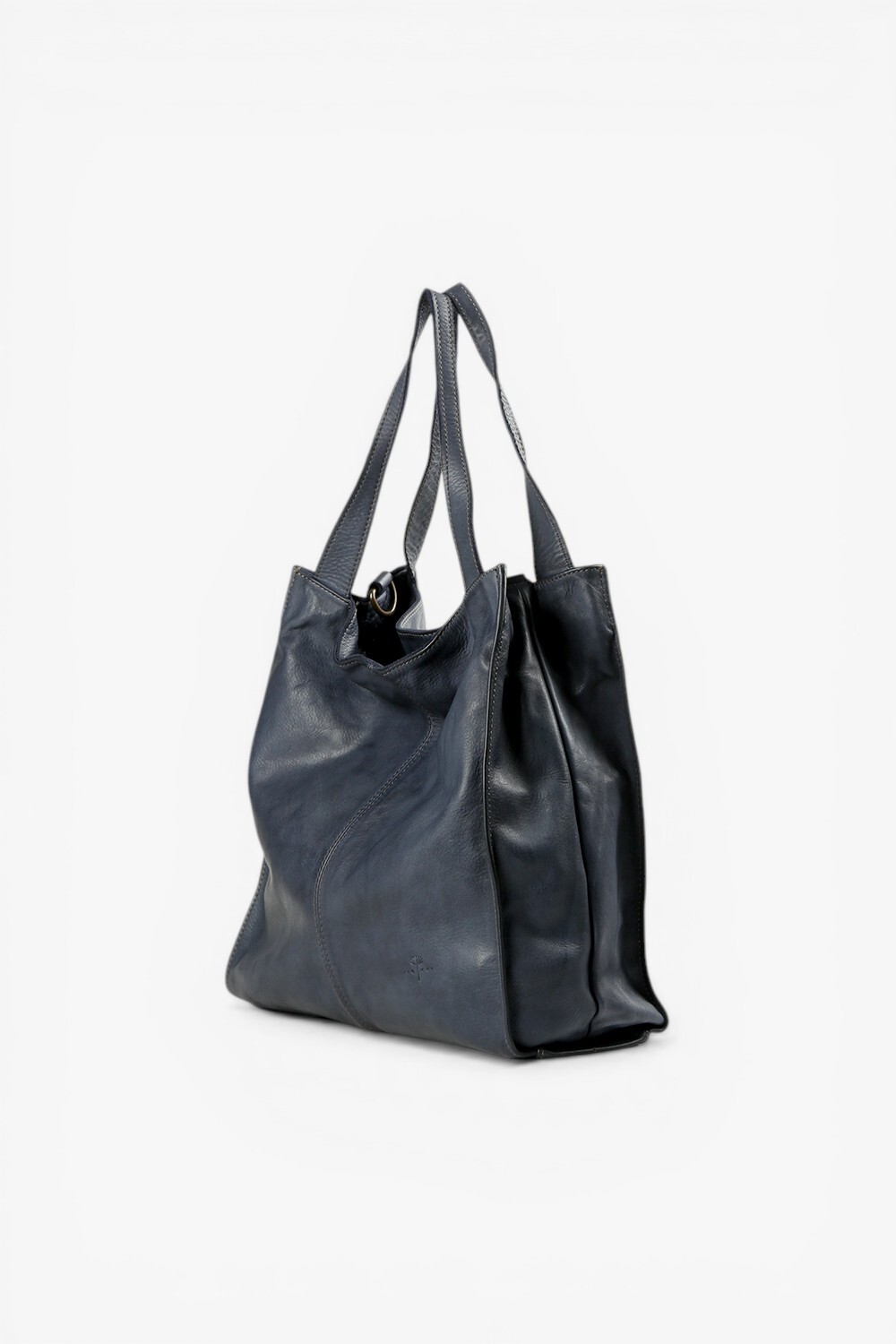 Moana 柔革極簡大托特包 深藍