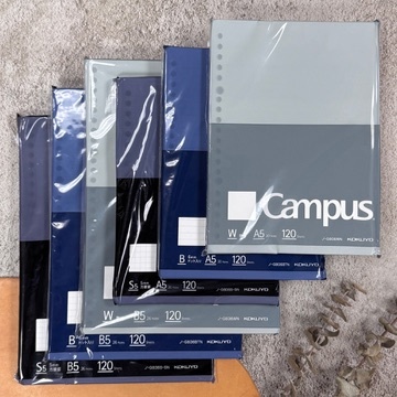KOKUYO ｜ Campus 大人系列 BIZ 活頁紙 A5/B5 空白/橫線/方格