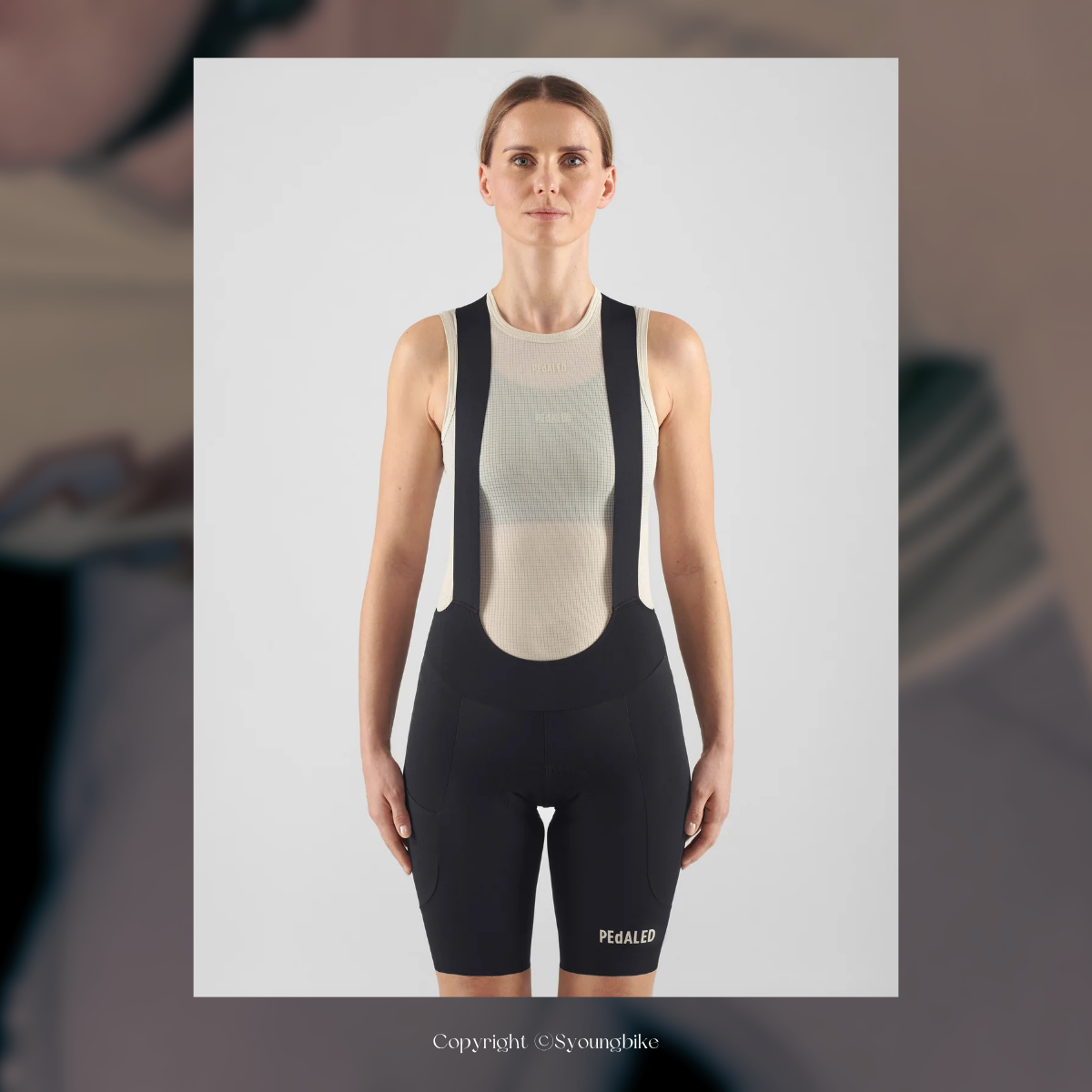 【PEdALED】W's Element Lightweight Bib Shorts 女吊帶短車褲 / Black 經典黑