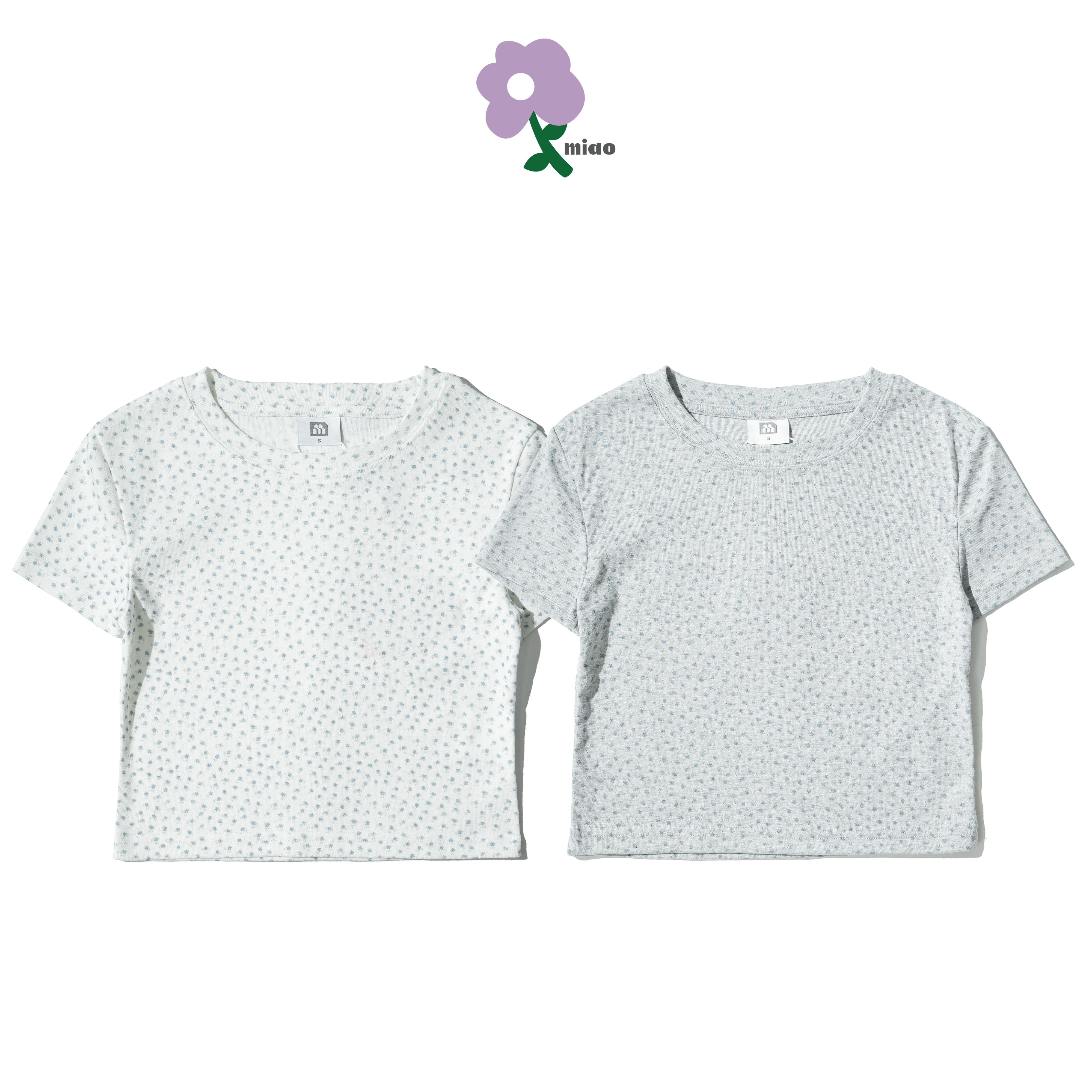 AGILITY MIAO Cropped Floral Tee 碎花 短版 短袖上衣 [M-TS1]