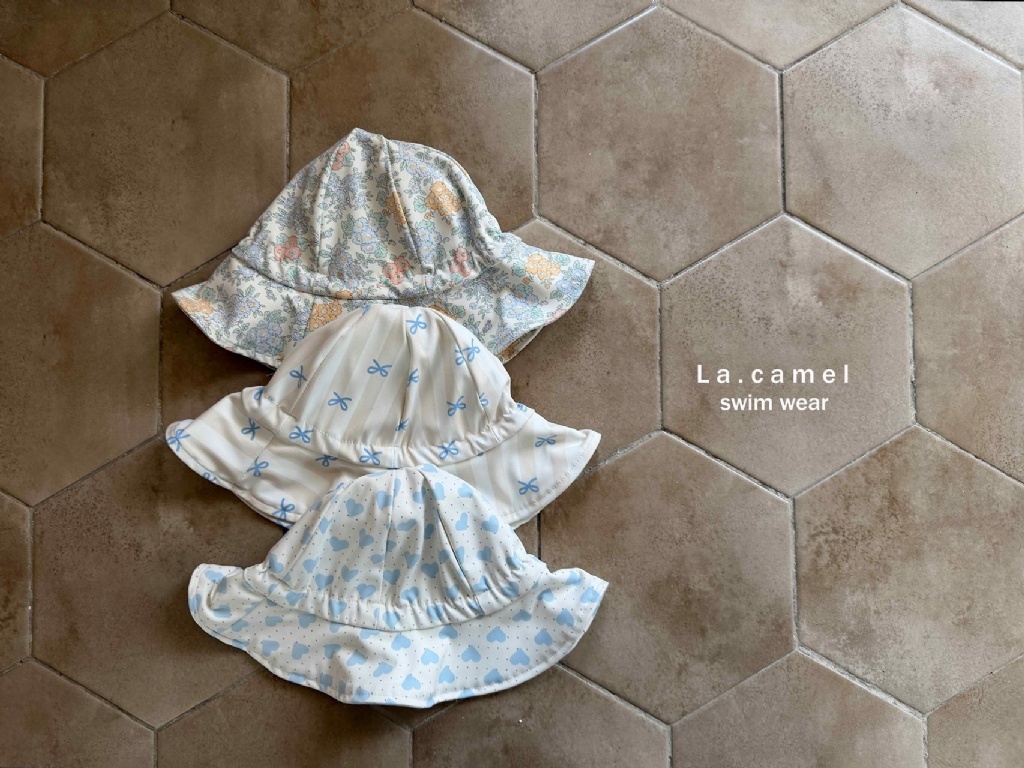 正韓夏Lacamel 三色遮陽泳帽