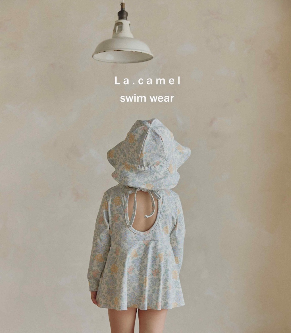 正韓夏Lacamel 三色遮陽泳帽