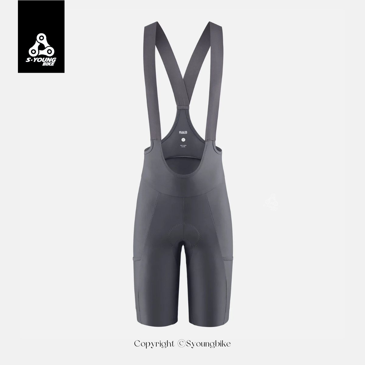 【PEdALED】W's Odyssey Training Bib Shorts 女吊帶短車褲 / Grey 無煙煤灰