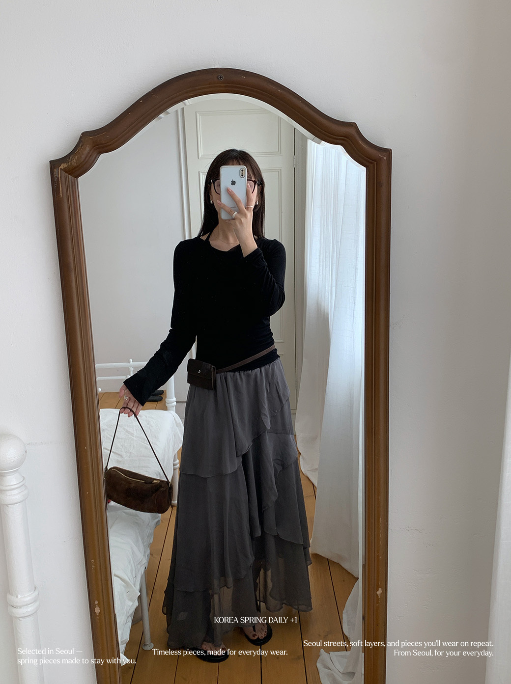 (R04)輕透網紗層次上衣-3色