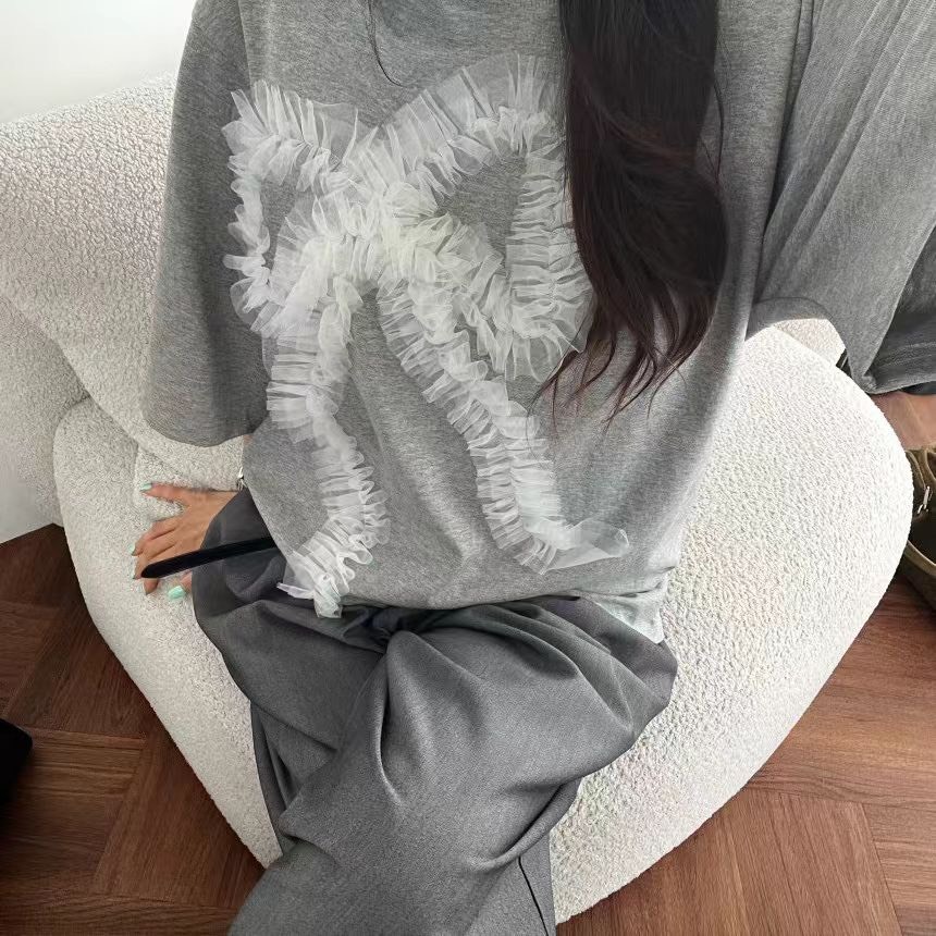 紗紗蝴蝶結T