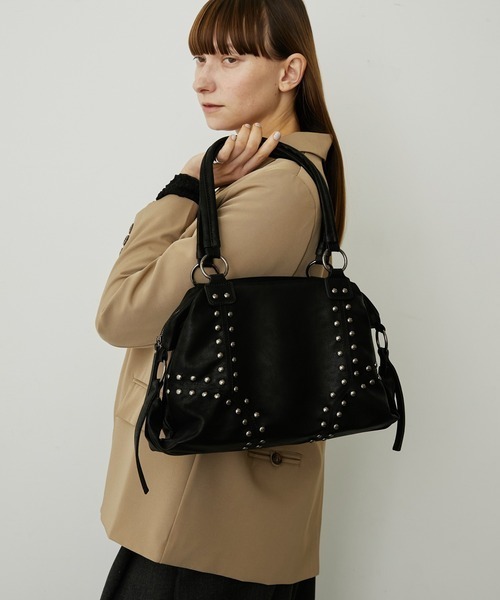 【預購】AUNTIE ROSA 鉚釘波士頓包 3色 102259760