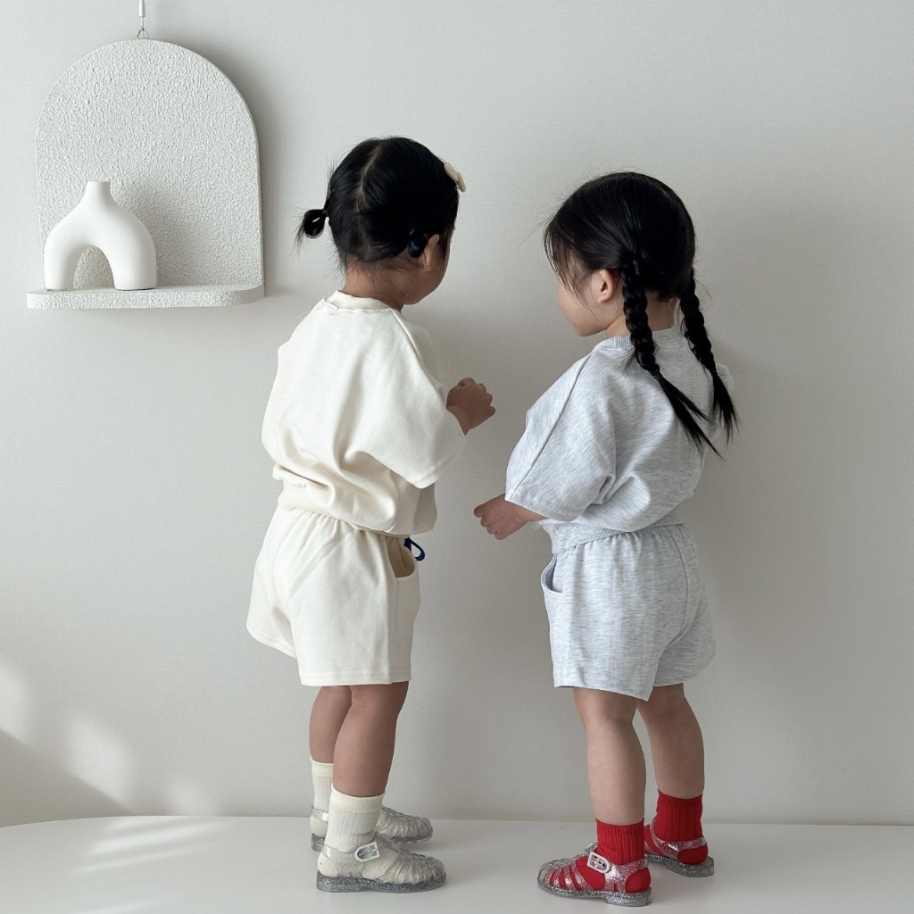 正韓夏MORAN 嫩嬰小童兩色new york套裝