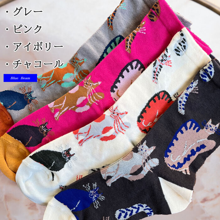 日本製貓咪短襪