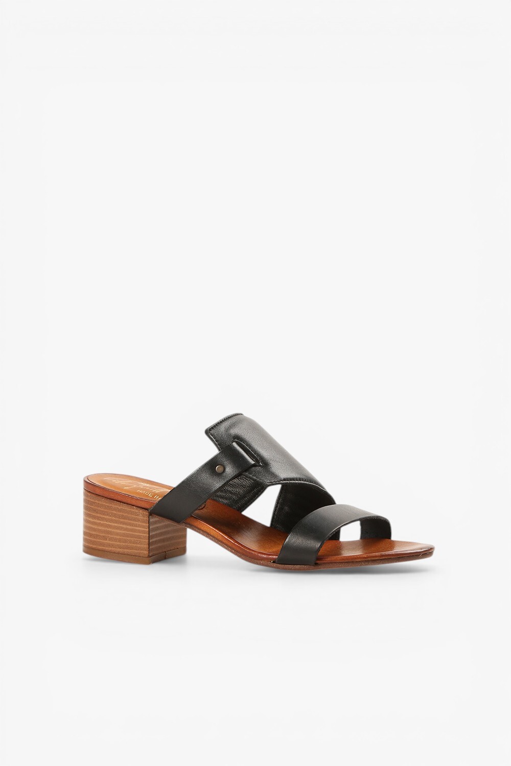 Cala 義大利製水洗皮中跟涼鞋