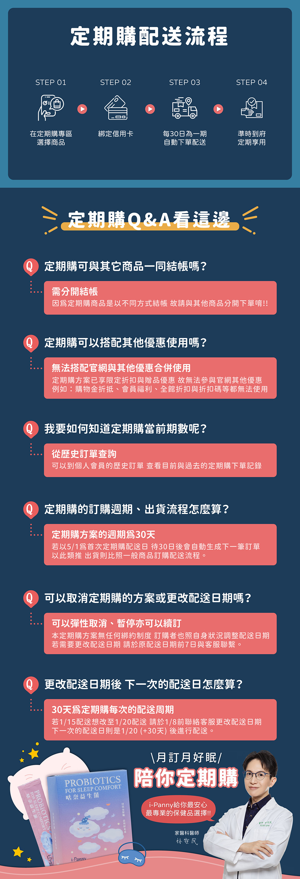 咕奈益生菌定期購