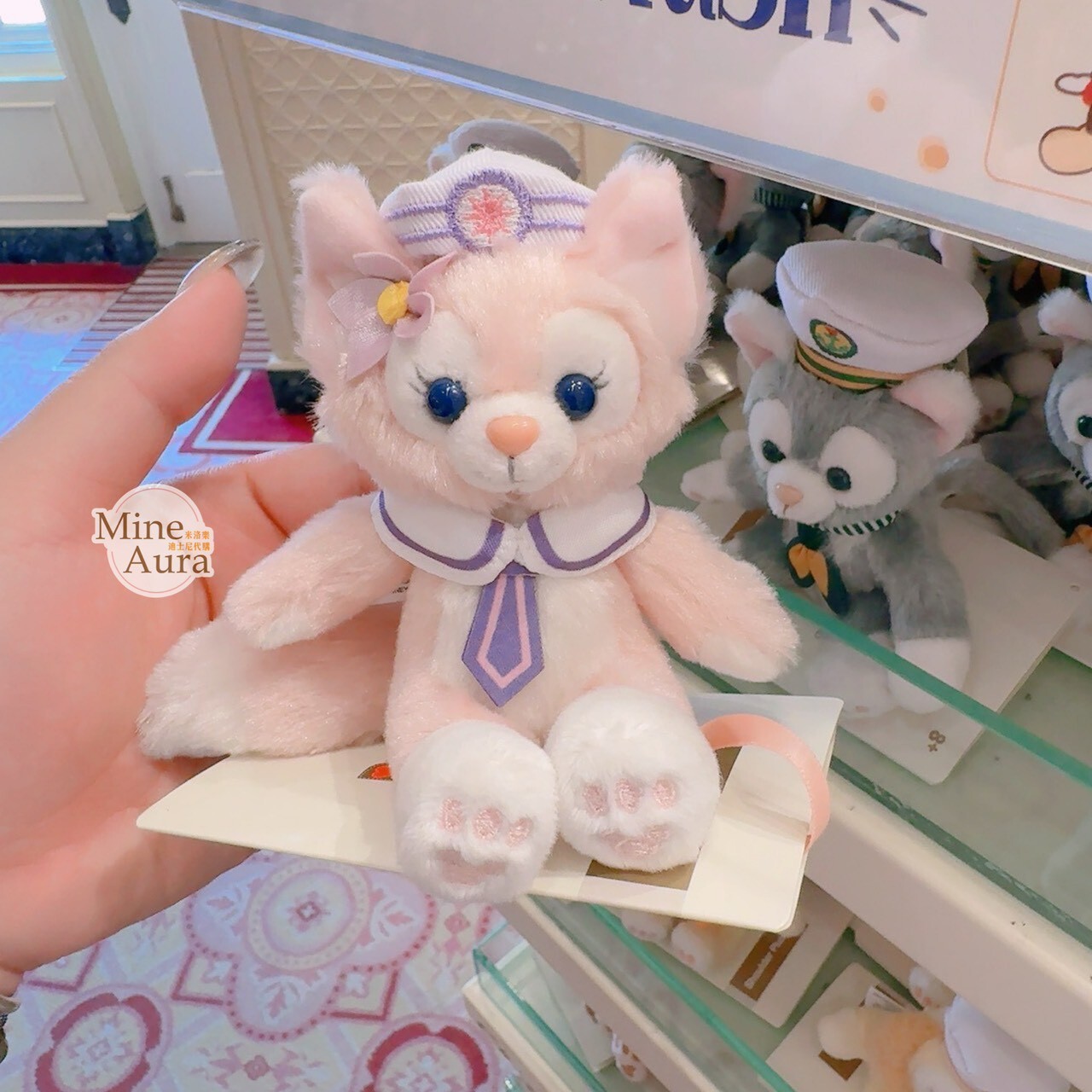 玲娜貝兒 Lina bell 水手服 造型 磁鐵 坐肩 絨毛 娃娃 公仔 -香港迪士尼樂園