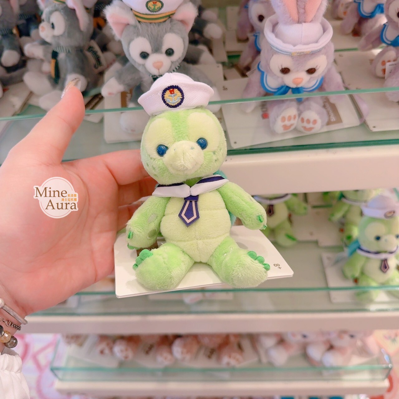 奧樂米拉 海龜 OluMel 水手服 造型 磁鐵 坐肩 絨毛 娃娃 公仔 -香港迪士尼樂園