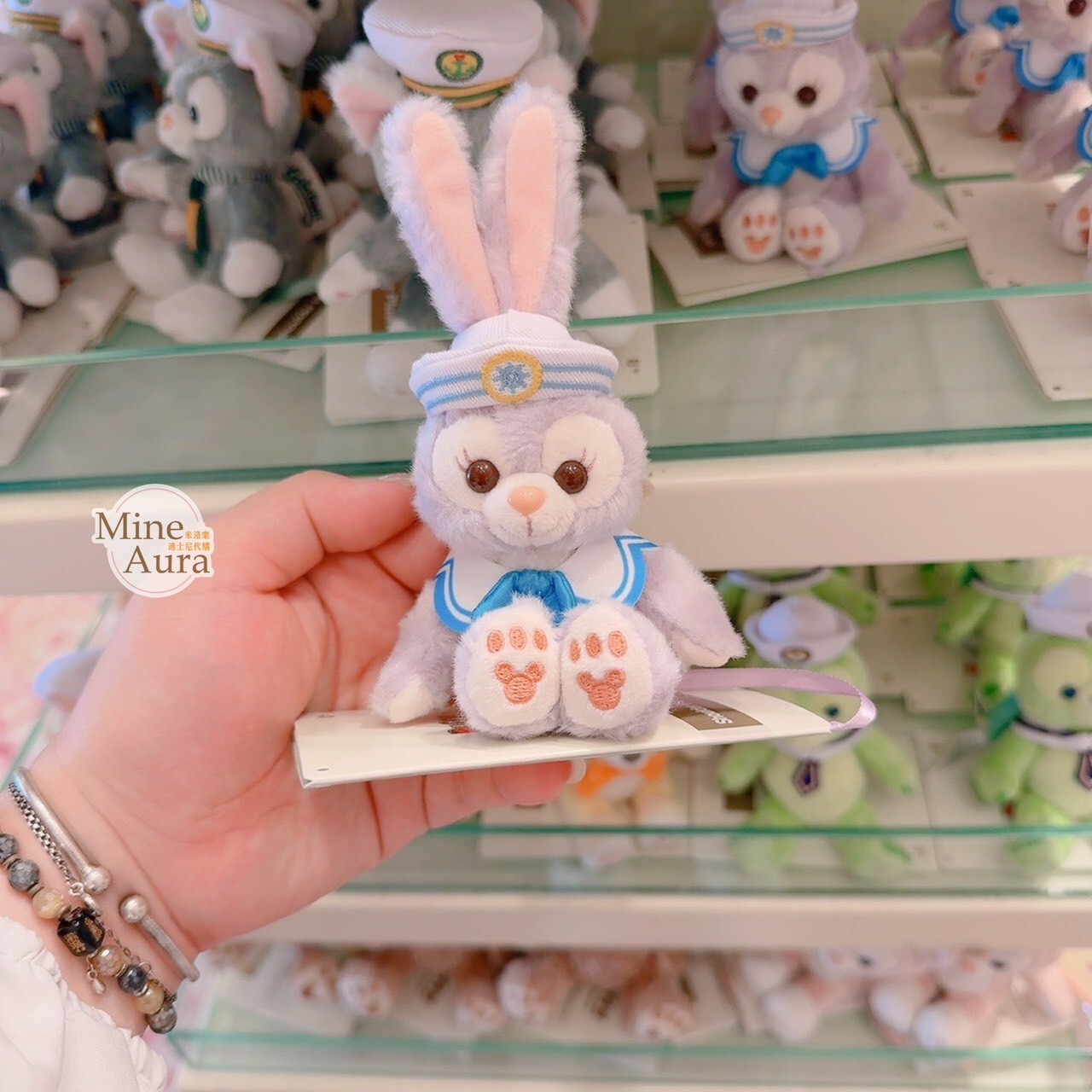 史黛拉露 星黛露 StellaLou 水手服 造型 磁鐵 坐肩 絨毛 娃娃 公仔 -香港迪士尼樂園