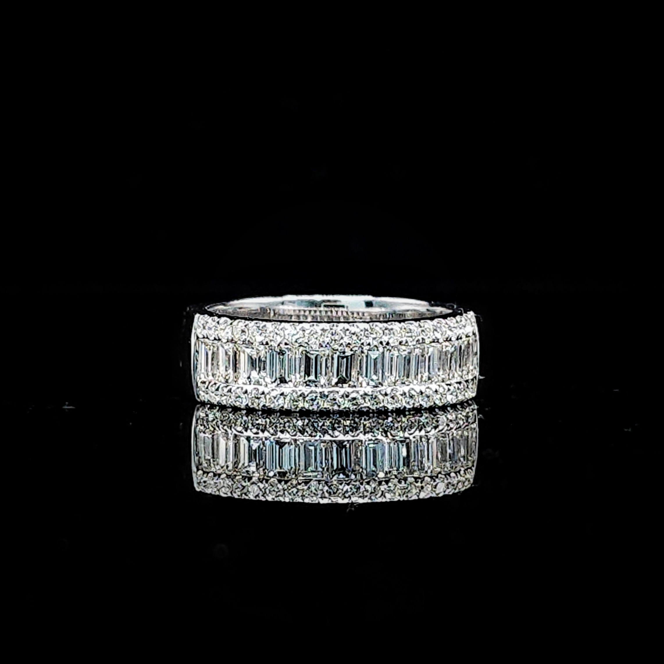 全新18K白金1卡35份鑽石戒指