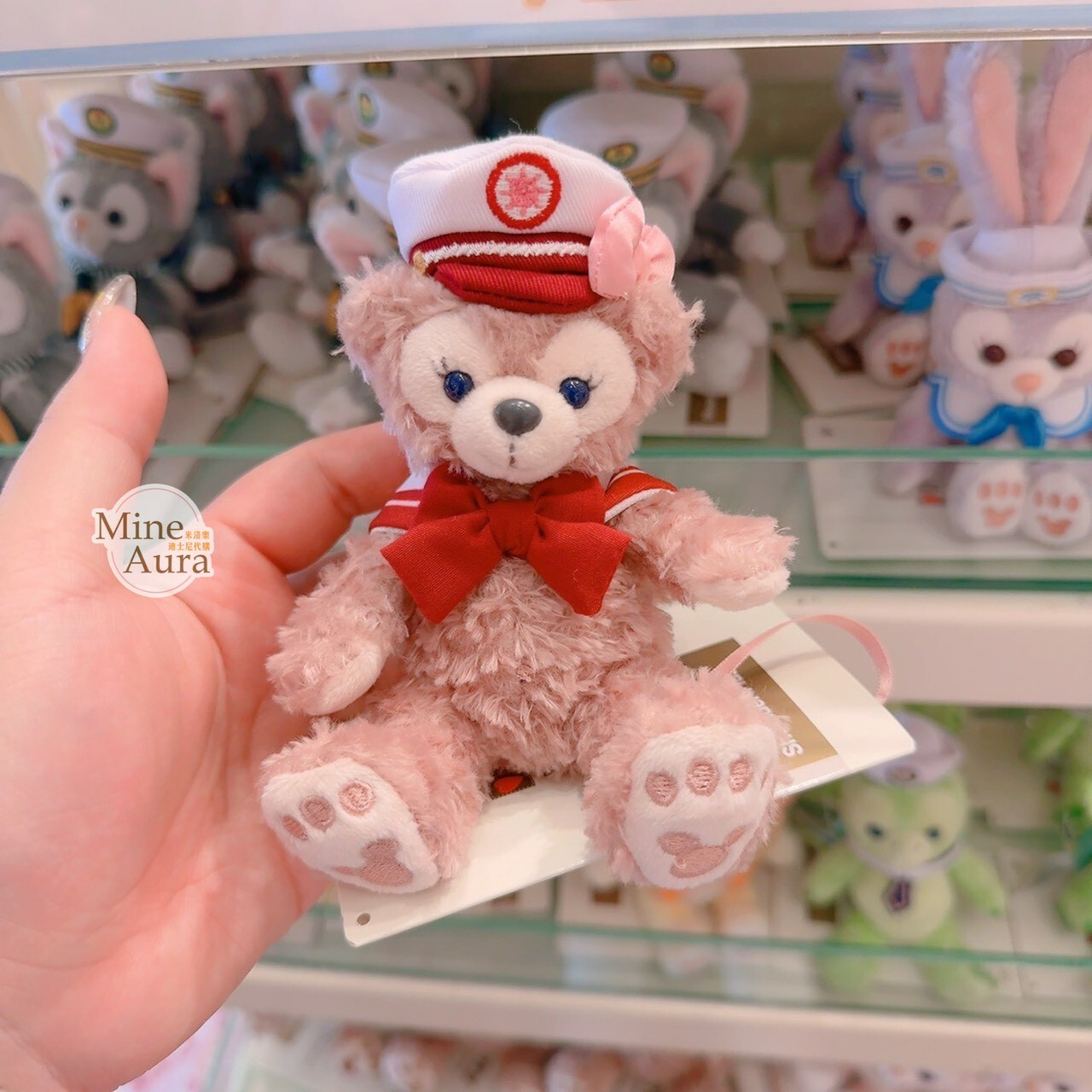 雪莉玫 ShellieMay 水手服 造型 磁鐵 坐肩 絨毛 娃娃 公仔 -香港迪士尼樂園